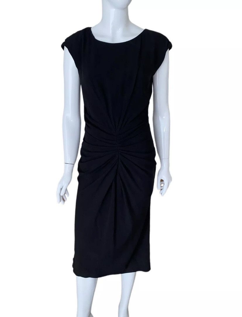 Dior 2008 CHRISTIAN DIOR DRAPED DRESS BLACK SIZE 44 US 8 Size M / US 6-8 / IT 42-44 - 1 Thumbnail