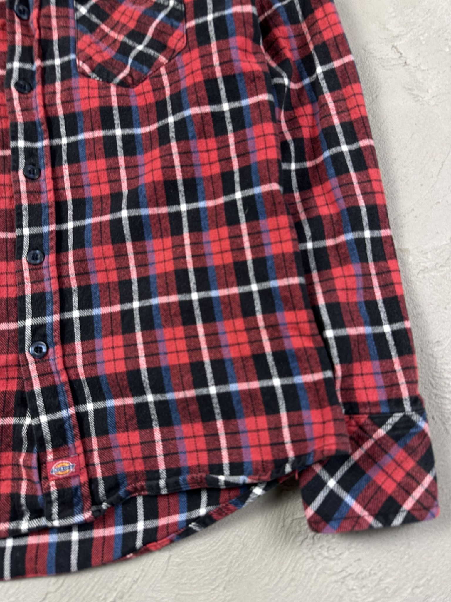 Dickies Vintage Y2k Dickies Flannel Checked Button Up Shirt Size US S / EU 44-46 / 1 - 7 Thumbnail