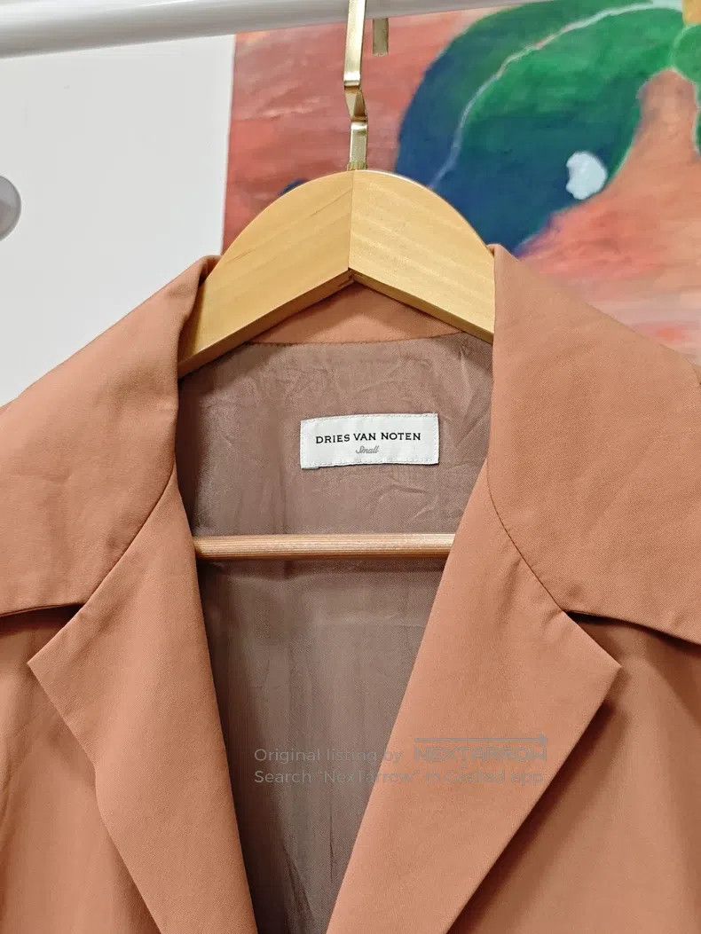 Dries Van Noten Dries Van Noten Light Brown Blazer Jacket Size US S / EU 44-46 / 1 - 2 Thumbnail