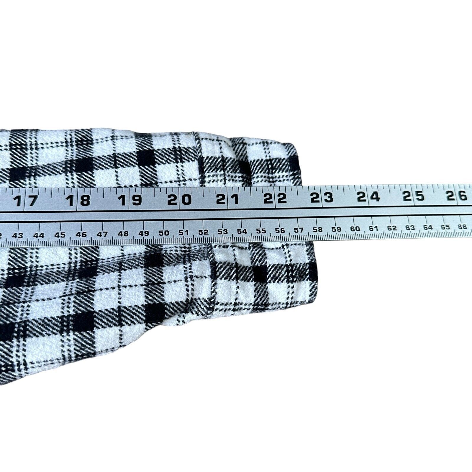 Full Send Full Send Nelk Boys Flannel Shirt Mens M White Black Plaid Size US M / EU 48-50 / 2 - 9 Thumbnail