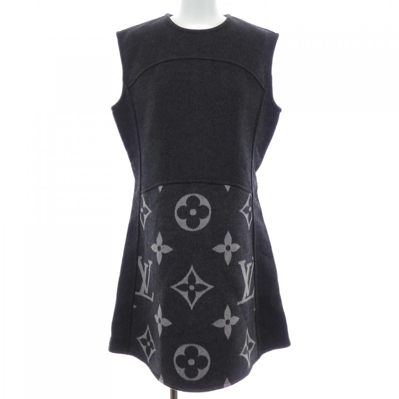 Louis Vuitton Louis Vuitton Louis Vuitton Sleeveless A Line Dress Textile Dresses FJDR04TUV DUTY FREE for USA Size ONE SIZE - 1 Thumbnail