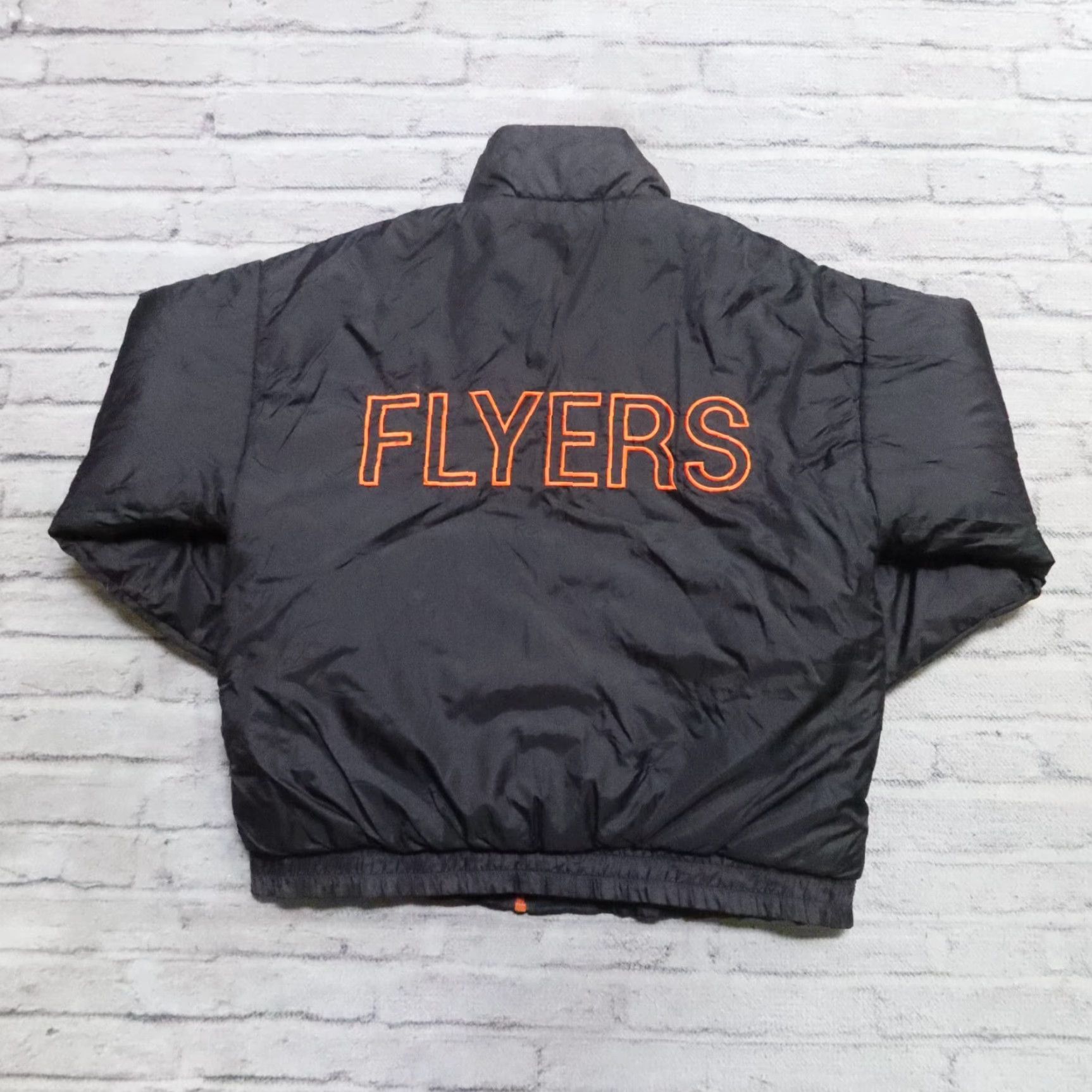 Pro Player VINTAGE Pro Player Philadelphia Flyers Reversible Jacket Jersey Style Parka Black XL Mens Size US XL / EU 56 / 4 - 3 Thumbnail