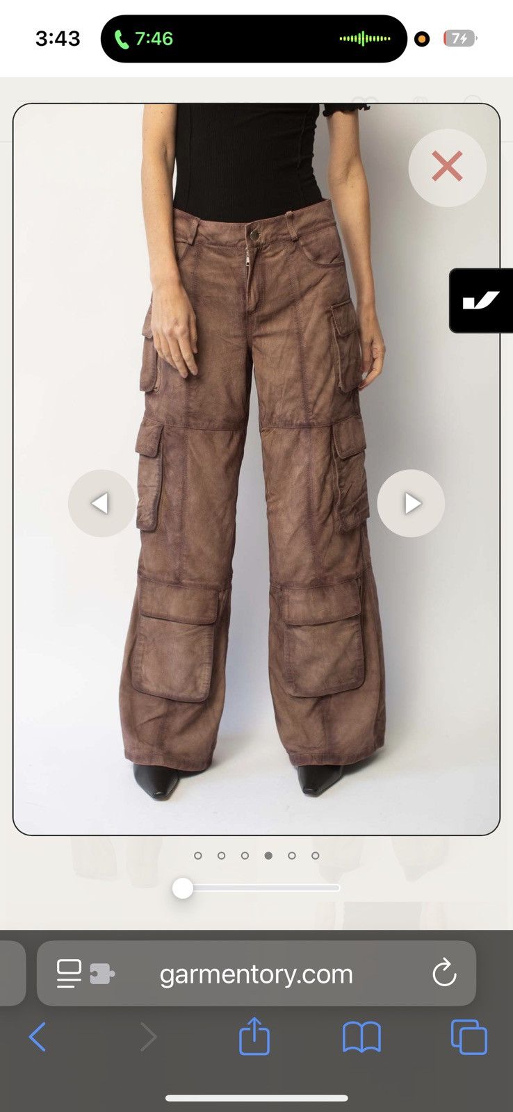 Deadwood Deadwood Prowess Cargo Pant in Brown DEADWOOD Size 25" / US 0 / IT 36 - 5 Thumbnail