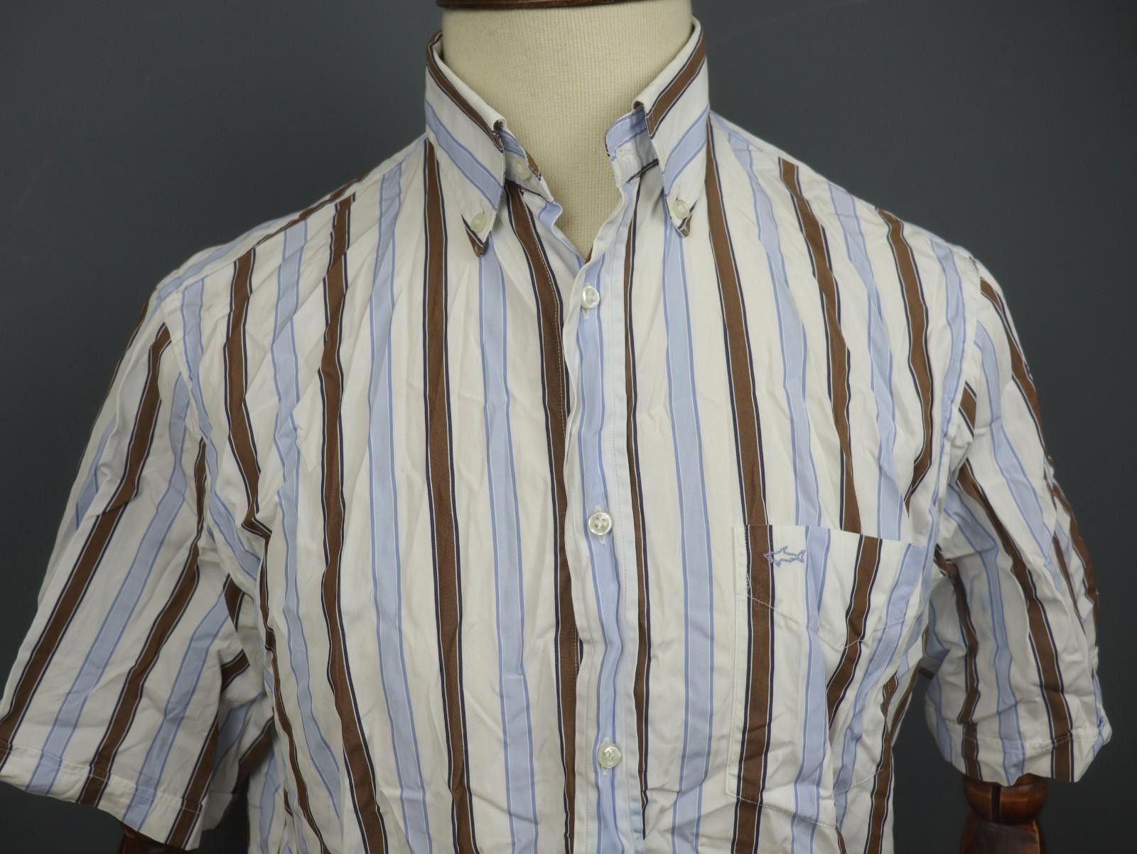 Paul & Shark Paul & Shark Yachting Multi Striped 100% Shirt Size 42 Size US M / EU 48-50 / 2 - 2 Thumbnail