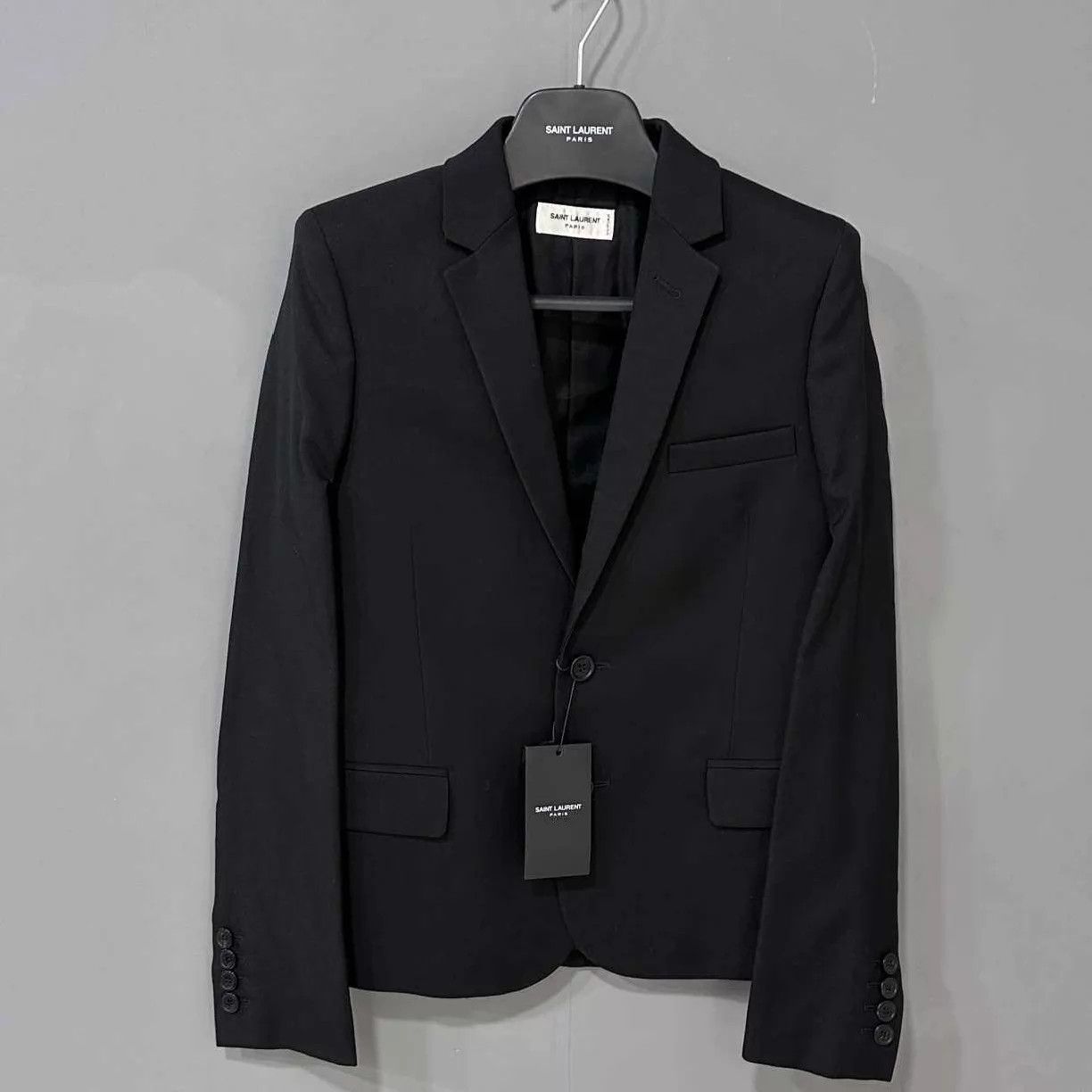 Saint Laurent Paris Saint Laurent Paris Black Twill Blazer 38 Size S / US 4 / IT 40 - 1 Thumbnail