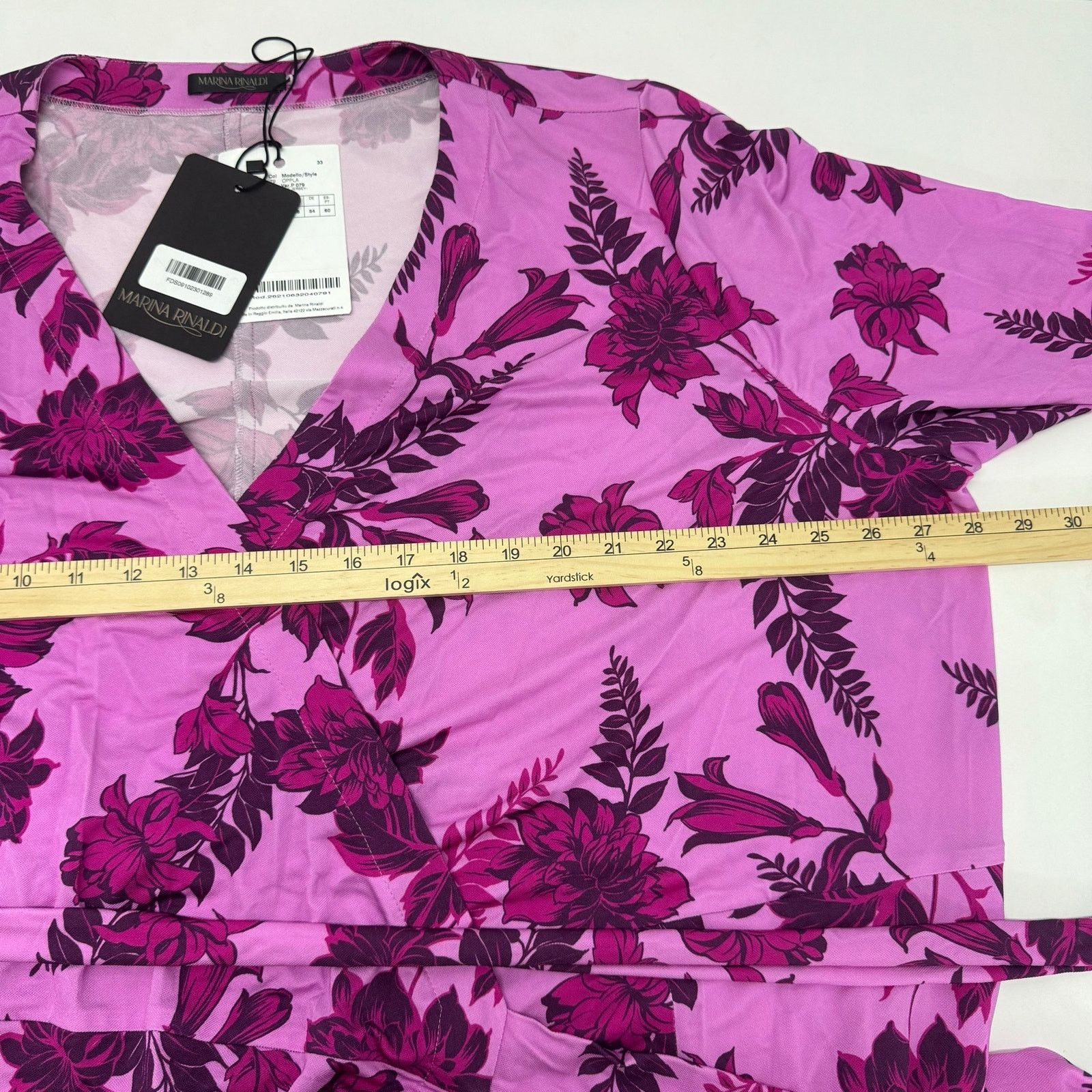 Marina Rinaldi Marina Rinaldi Womens Plus sz 24 Oppla Floral Wrap Dress Size 4XL / US 24-26 - 6 Thumbnail