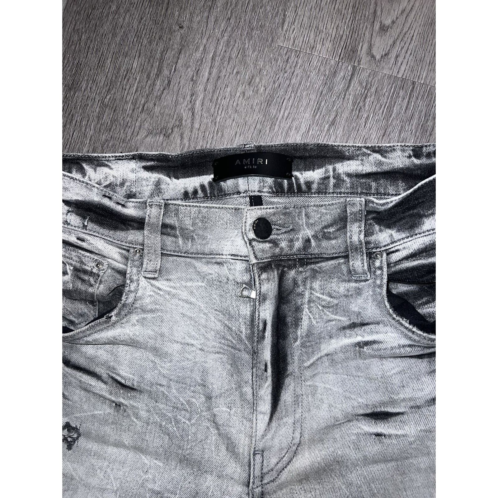 Amiri AMIRI Distressed Slim Fit Jeans Size US 33 - 6 Thumbnail