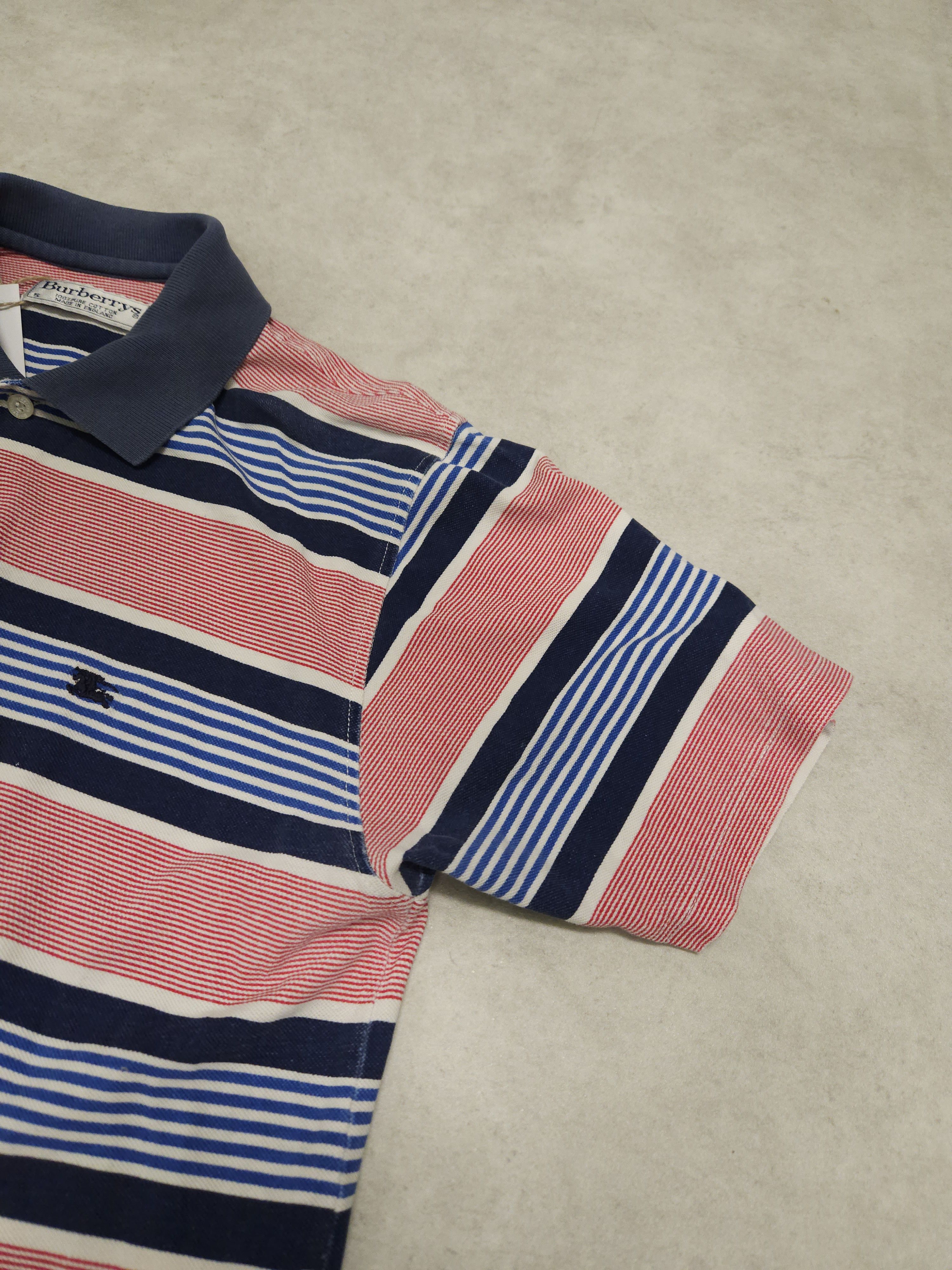 Burberry Vintage burberry striped polo shirt Size US S / EU 44-46 / 1 - 5 Thumbnail