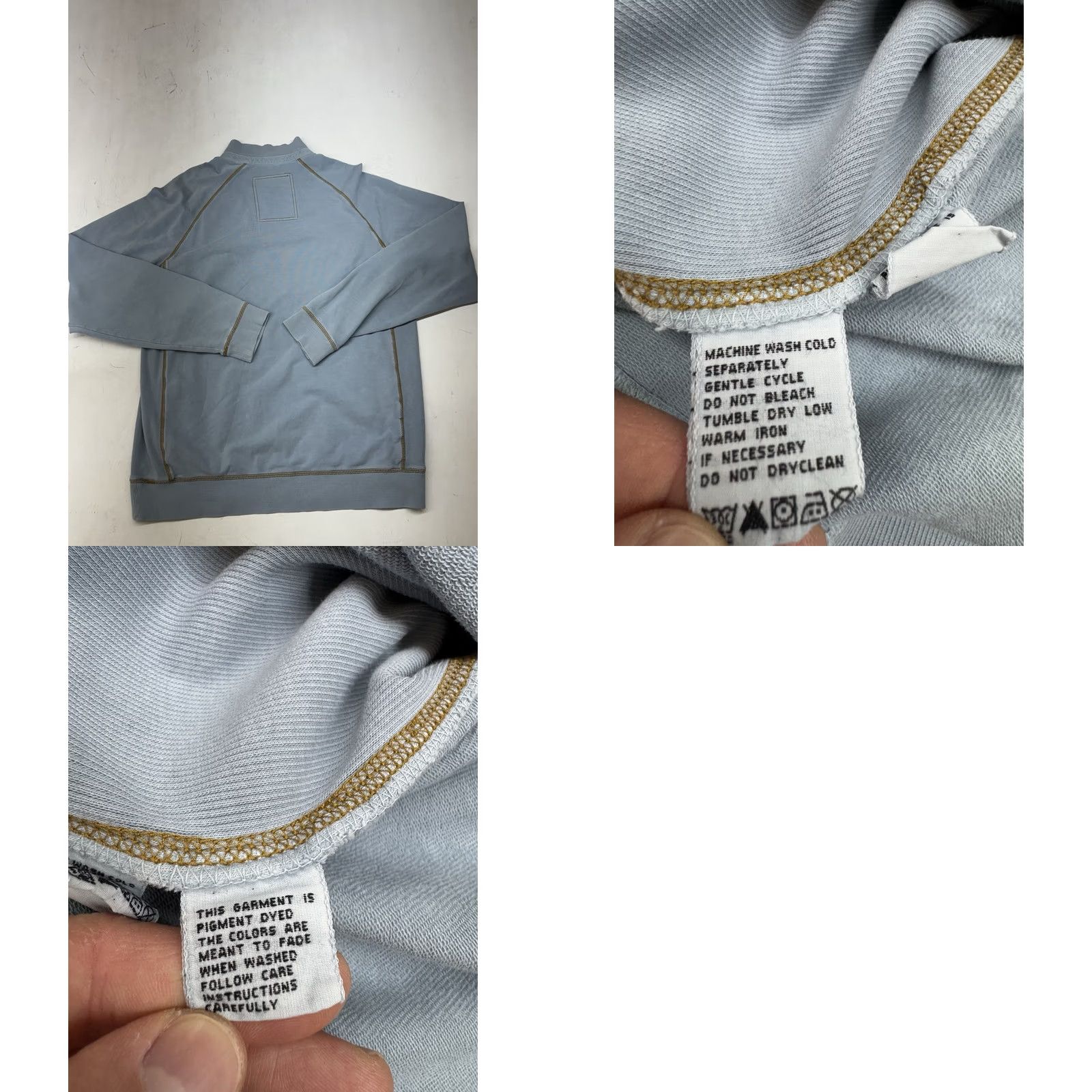 Tommy Bahama Tommy Bahama Sweatshirt Mens L Blue 1/4 Zip Mock Neck Logo Relaxed Pullover Knit Cotton Spandex Casual Activewear Shirt Jumpers? Size US L / EU 52-54 / 3 - 8 Thumbnail
