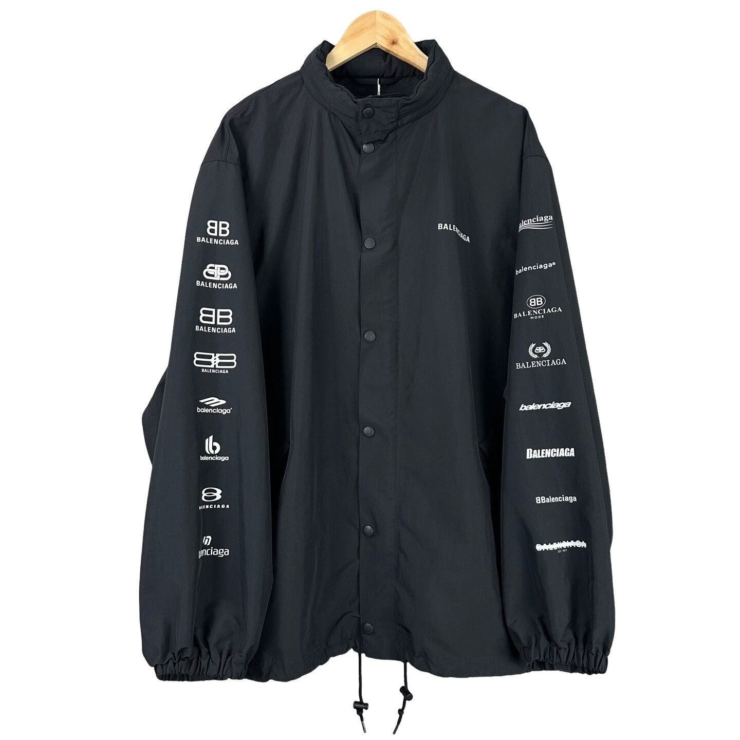 Balenciaga Balenciaga Multi Logo Windbreaker Jacket Size S Size US S / EU 44-46 / 1 - 1 Thumbnail