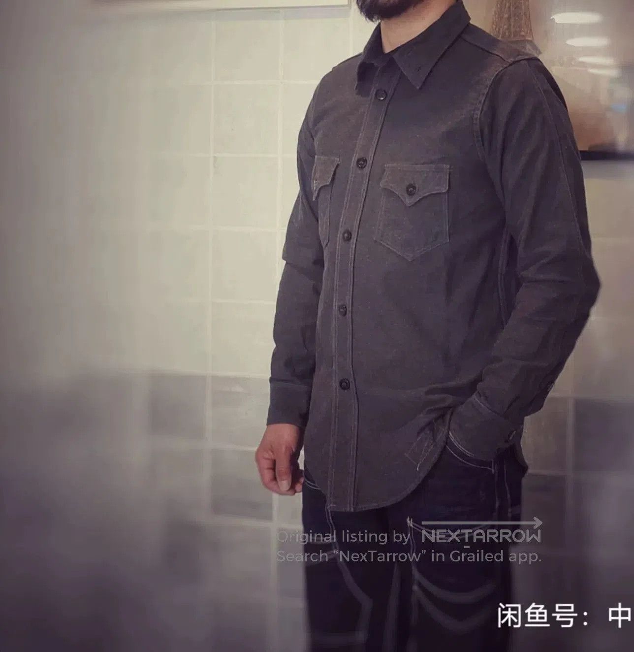 Warehouse & Co. Freewheelers Autumn Winter Navy Shirt. Size US M / EU 48-50 / 2 - 1 Thumbnail