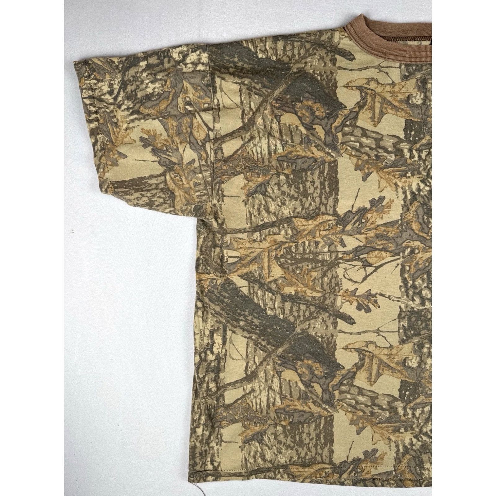 Vintage VINTAGE Ace Sportswear 90s USA Camo T Shirt Sniper Single Stitch 3XL Size US XXL / EU 58 / 5 - 2 Thumbnail