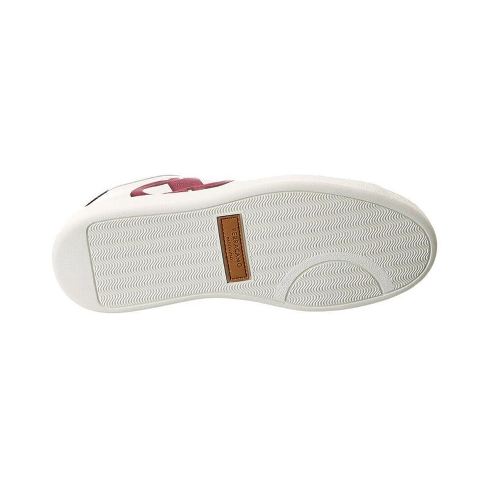 Salvatore Ferragamo o1s1rm0526 Double Gancini Low-Top Sneakers in White Size US 6 / IT 36 - 3 Thumbnail