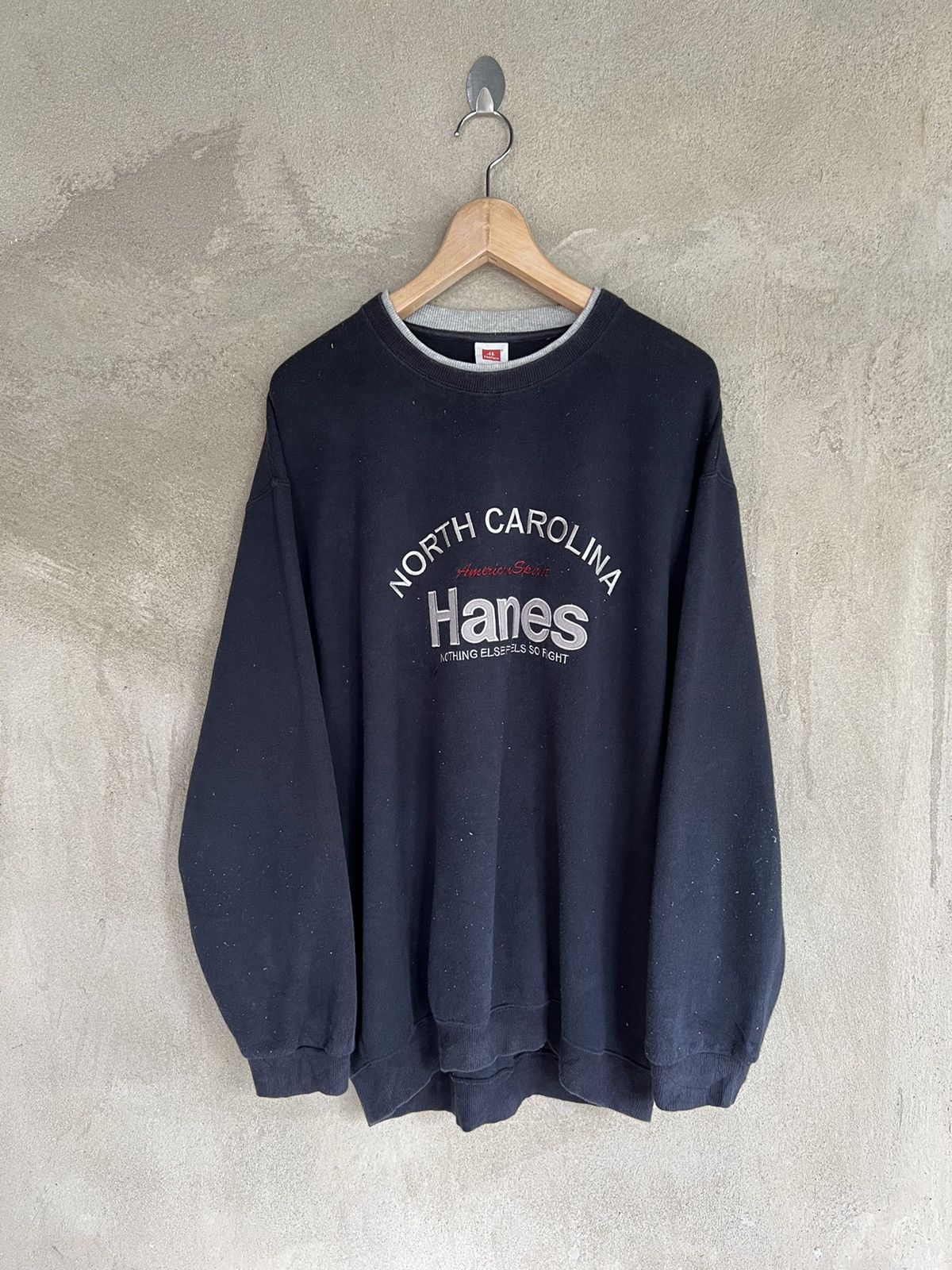 Hanes × Vintage Vintage Hanes Spell Out Sweatshirt Size US L / EU 52-54 / 3 - 2 Thumbnail