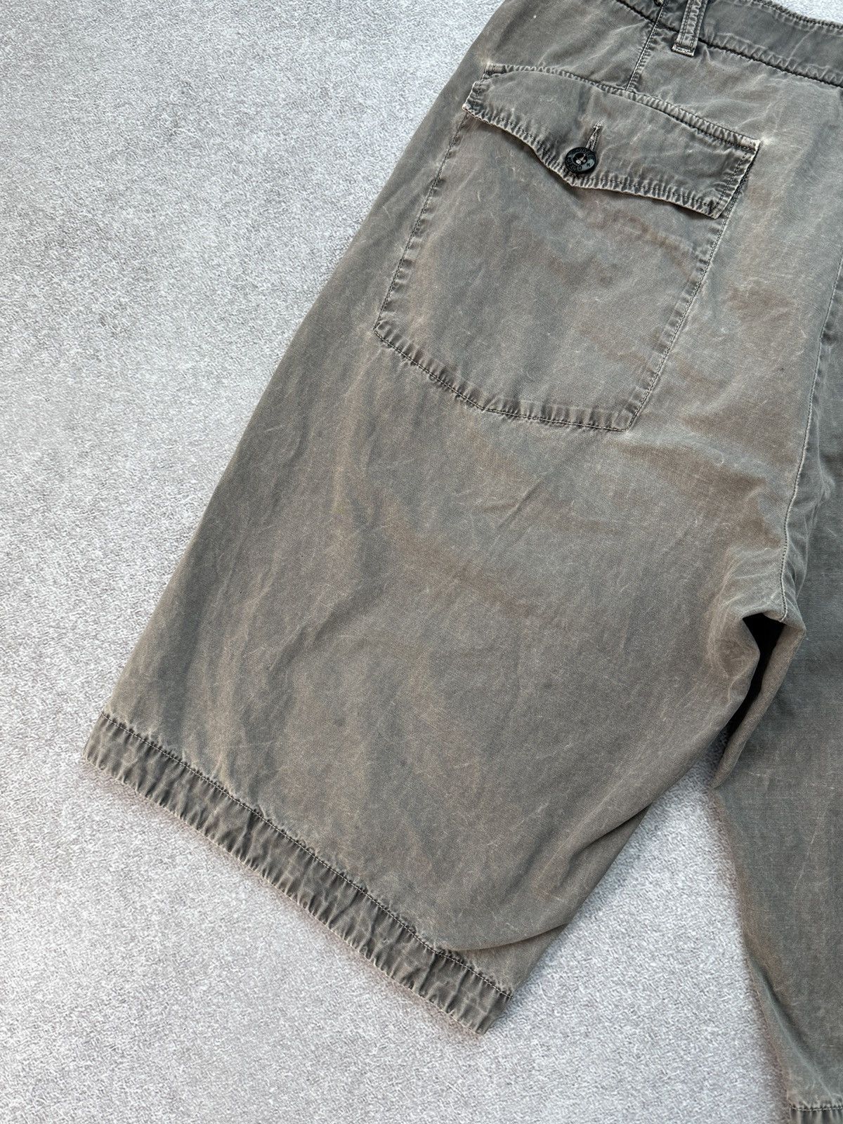 Stone Island Vintage Stone Island Chino Shorts Grey Garment Dyed Men’s Size US 33 - 16 Thumbnail