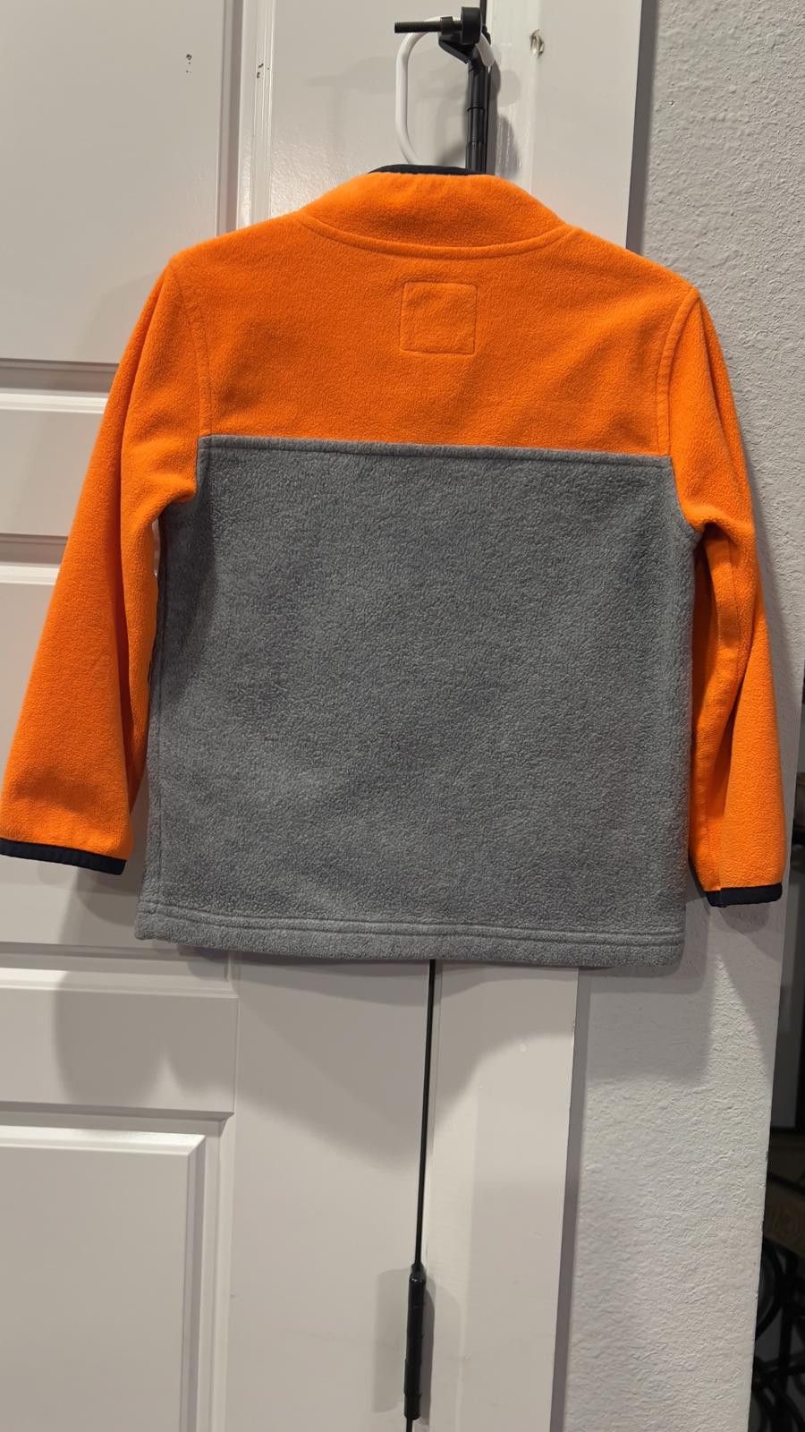 Other OshKosh B'gosh Kids Fleece Pullover 4T - Orange & Gray Size ONE SIZE - 2 Thumbnail