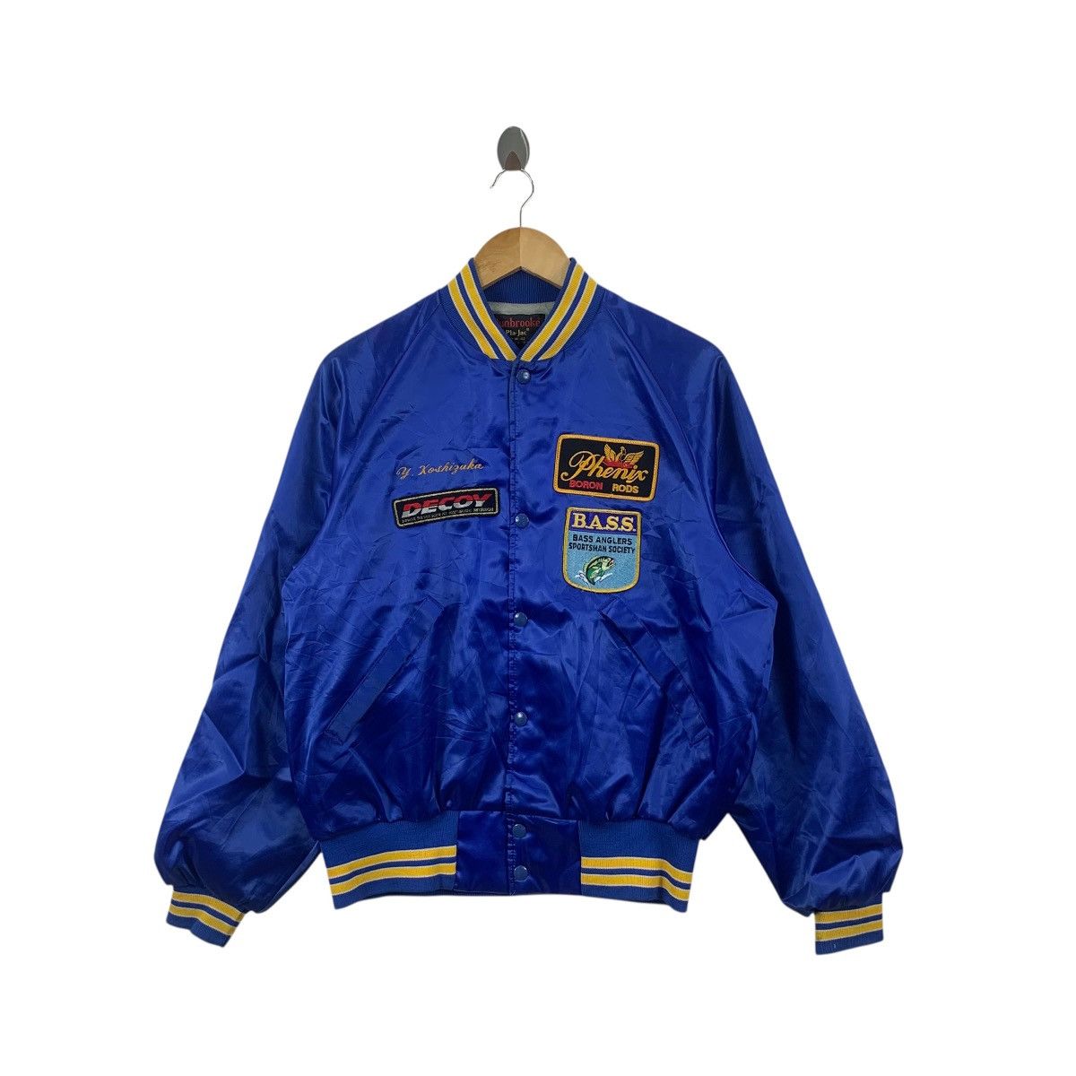 Phenix Vintage PHENIX BORON RODS Fishing Bass Patch Varsity Jacket Size US M / EU 48-50 / 2 - 1 Thumbnail