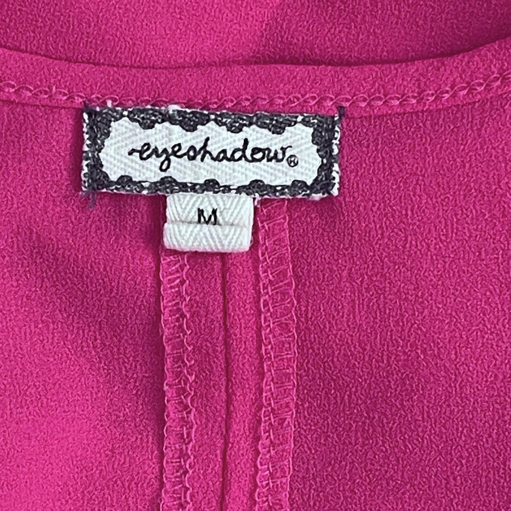 Other Eyeshadow Fuschia Pink Crop Swing Tank Polyester Crochet Sz Size M / US 6-8 / IT 42-44 - 5 Thumbnail