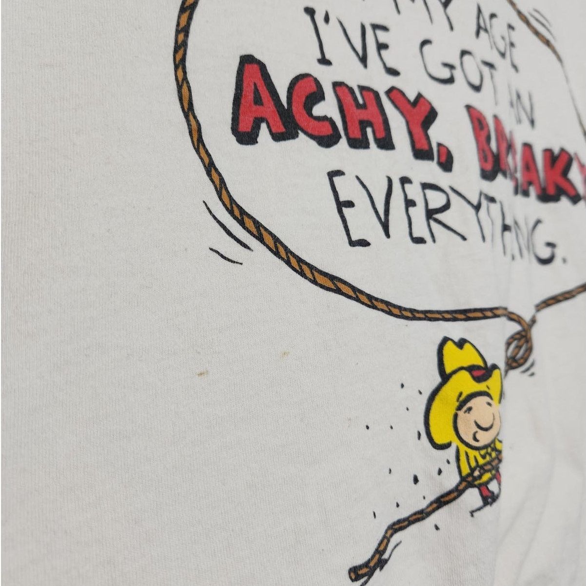 Vintage Vintage Obscure Achy Breaky Age Hallmark Large Funny Humor Size US L / EU 52-54 / 3 - 4 Thumbnail