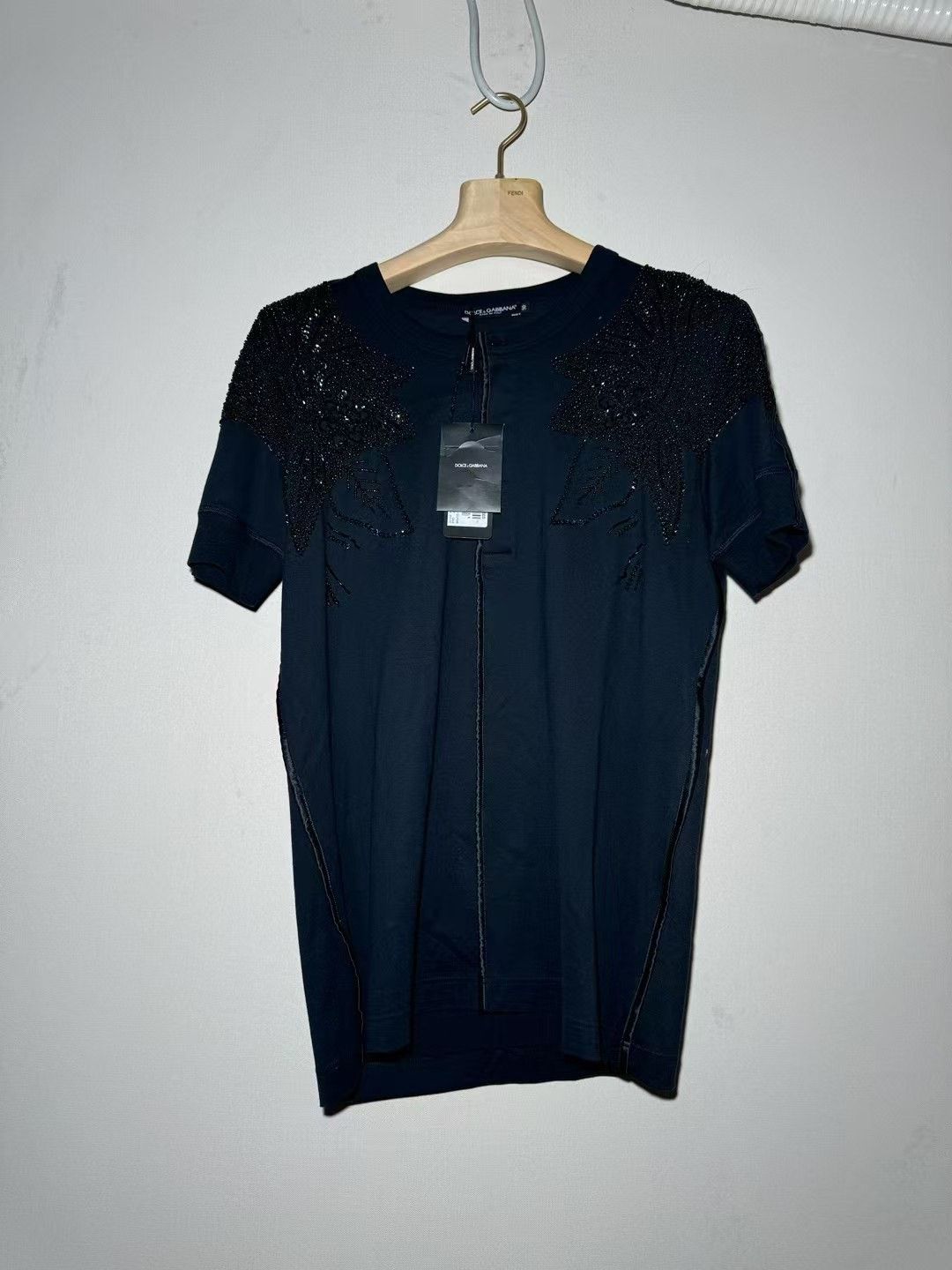 Dolce & Gabbana Dolce & Gabbana Sequin Short Sleeve Top Size XL / US 12-14 / IT 48-50 - 1 Thumbnail