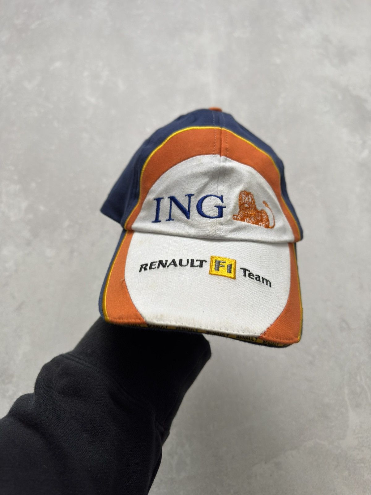 NASCAR Vintage ING Renault F1 Team Cap Racing Nascar Formula Uno Size ONE SIZE - 5 Thumbnail