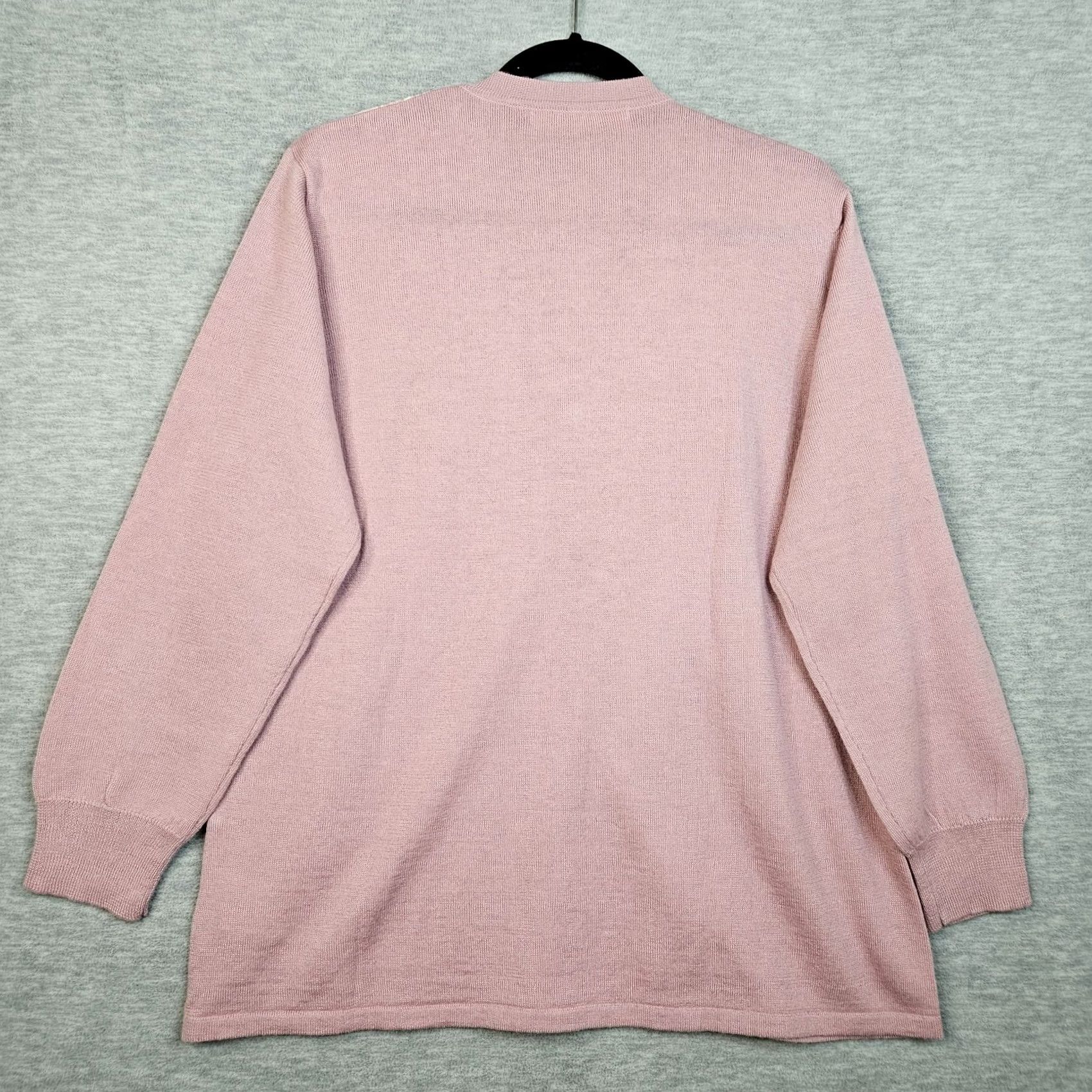 Camel CAMELA Cardigan Women Pink Floral Printed V-neck Button Up Size 42 Sweater Knit Regular All Seasons Womens Size M / US 6-8 / IT 42-44 - 2 Thumbnail