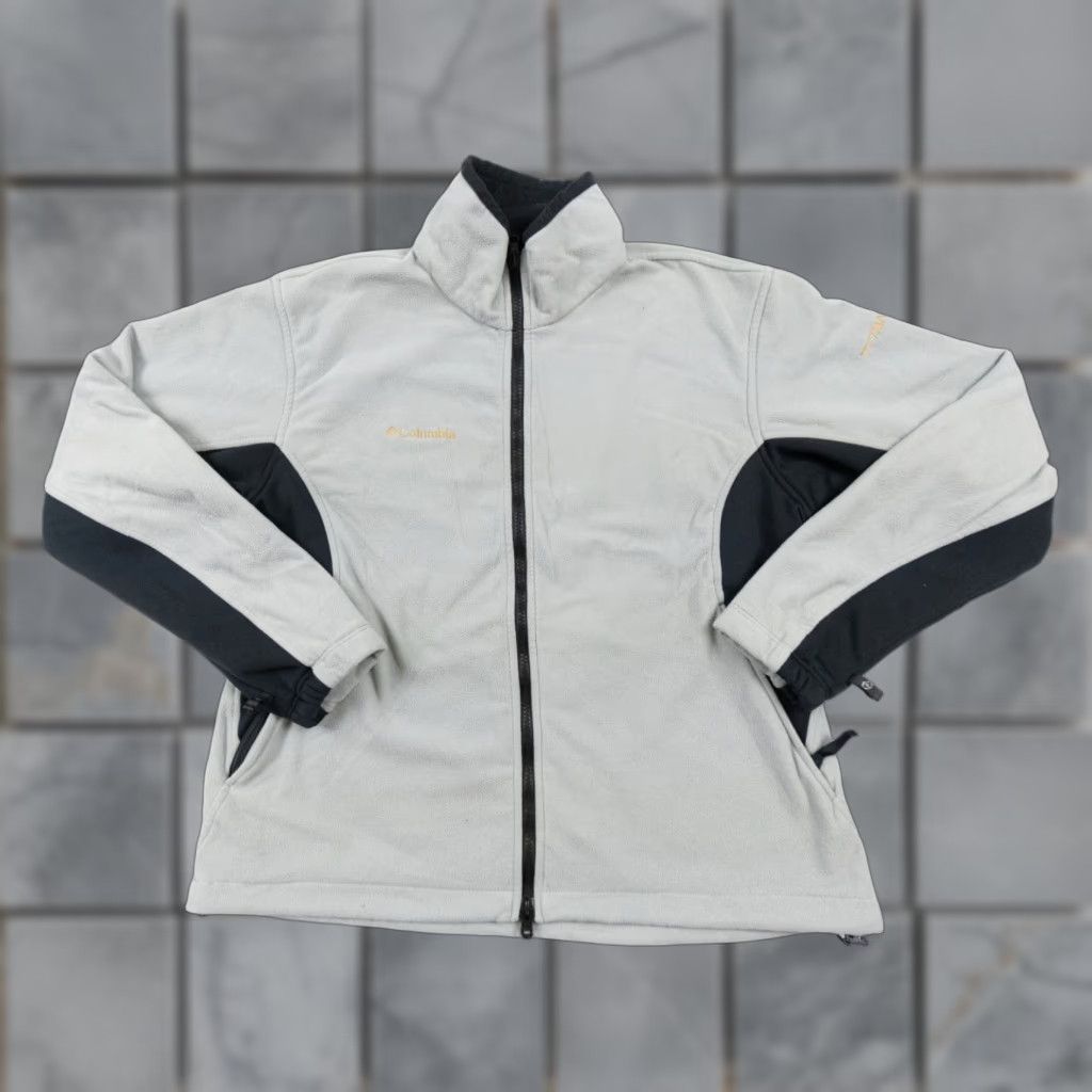 Vintage Columbia Jacket Womens Large Gray Titanium Fleece Full Zip Outdoor Casual Regular Shirt? Size L / US 10 / IT 46 - 1 Thumbnail