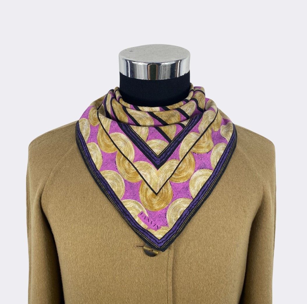 Lanvin Vintage Lanvin Handkerchief Neckerchief Bandana H061R Size ONE SIZE - 2 Thumbnail