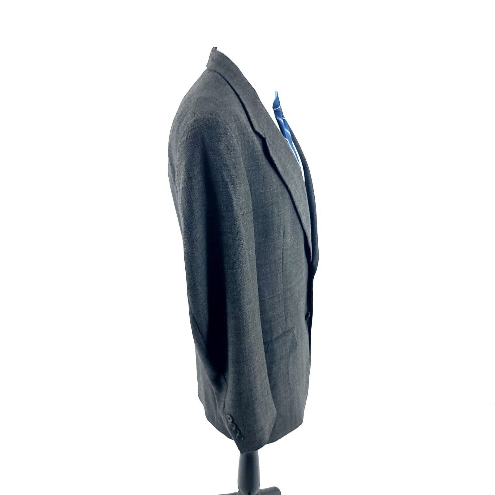 Austin Reed Austin Reed Thick Wool 2 Button 2 Piece Suit 38L Gray Basket Size 38L - 7 Thumbnail