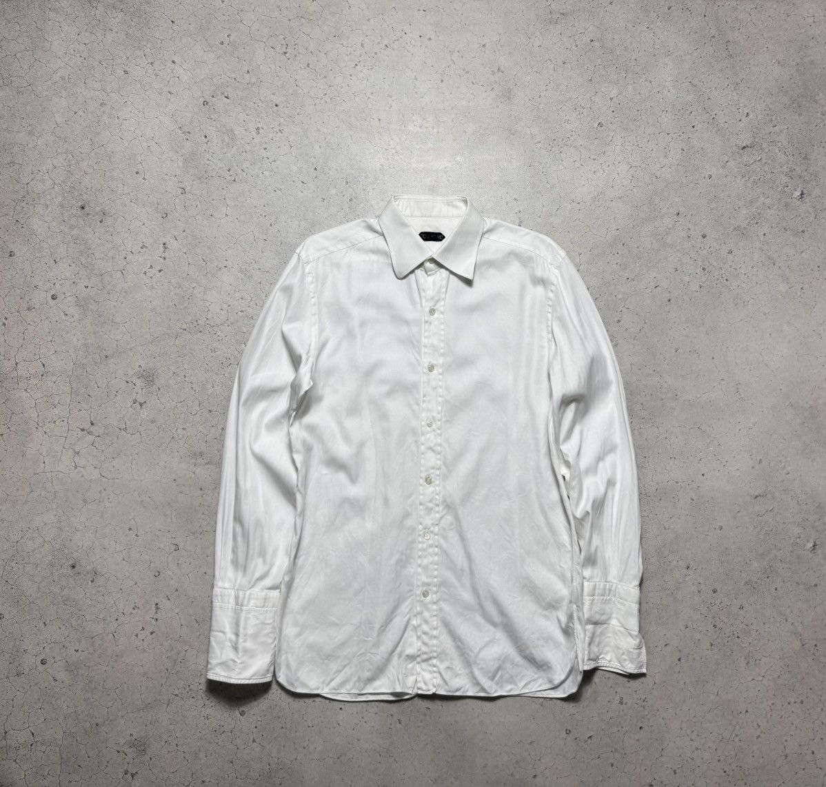 Tom Ford Tom Ford Luxury Button Up White Shirt Size US L / EU 52-54 / 3 - 2 Thumbnail