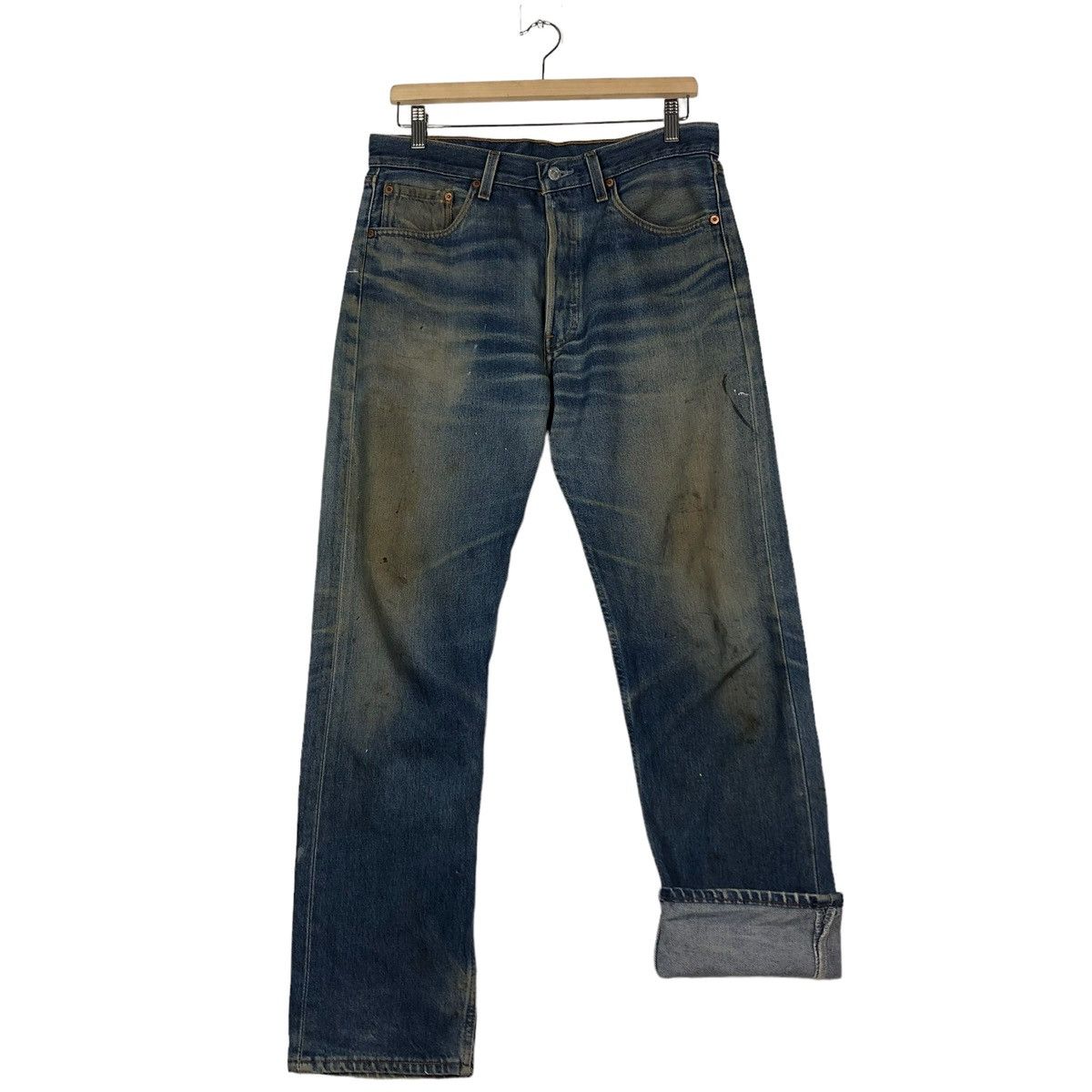 Levi's 🔥VINTAGE LEVI’S 501 DENIM JEANS MADE IN USA RUSTY DESIGN Size US 32 / EU 48 - 11 Thumbnail