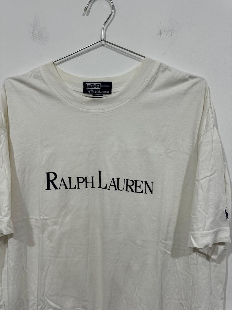 Ralph Lauren Vintage 90s Ralph Lauren Spellout Boxy Fit Tee Size US XXL / EU 58 / 5 - 2 Thumbnail