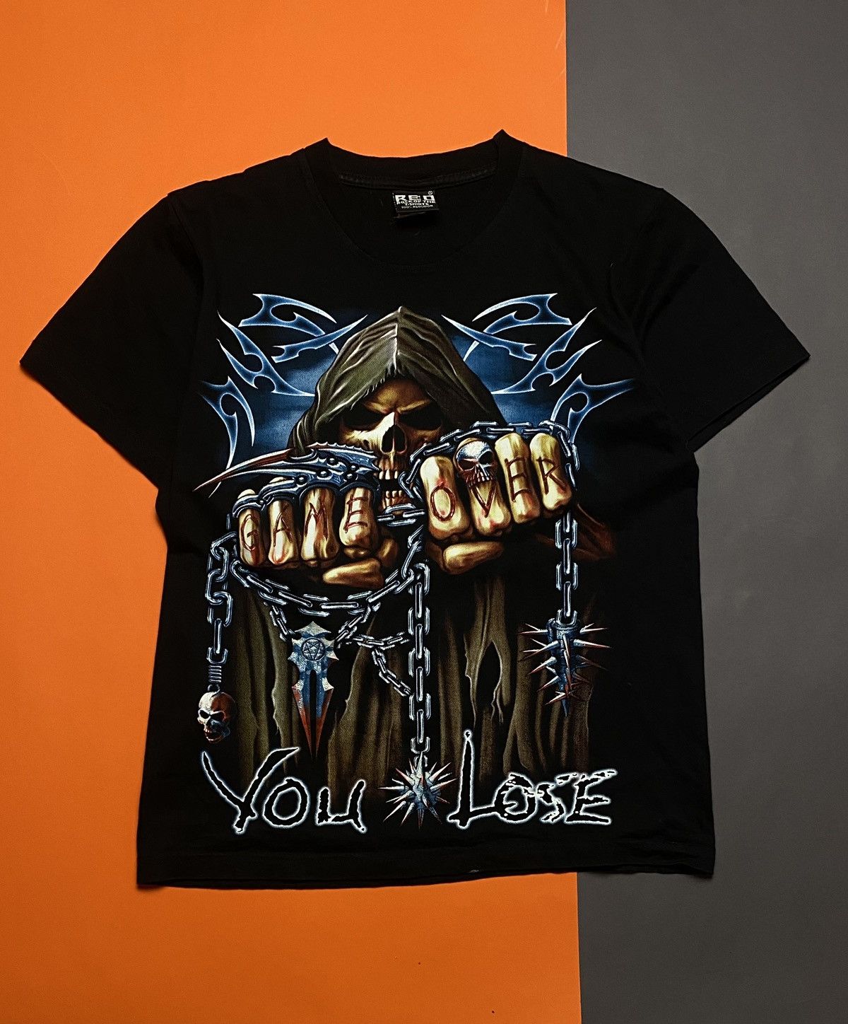 Band Tees Vintage Skull game over you lose t-shirt Size US M / EU 48-50 / 2 - 1 Thumbnail