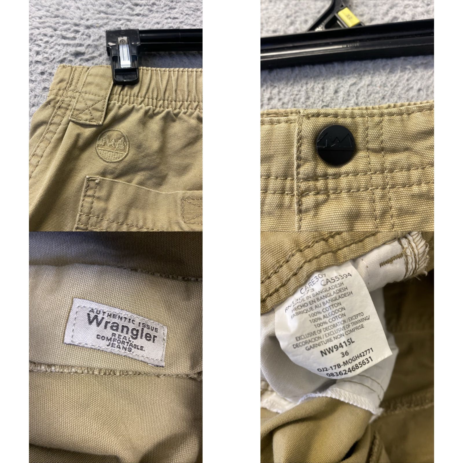 Wrangler VINTAGE Wrangler Men's Cargo Shorts Size 36 Light Brown Cotton Blend Casual 2000s Size US 36 / EU 52 - 8 Thumbnail