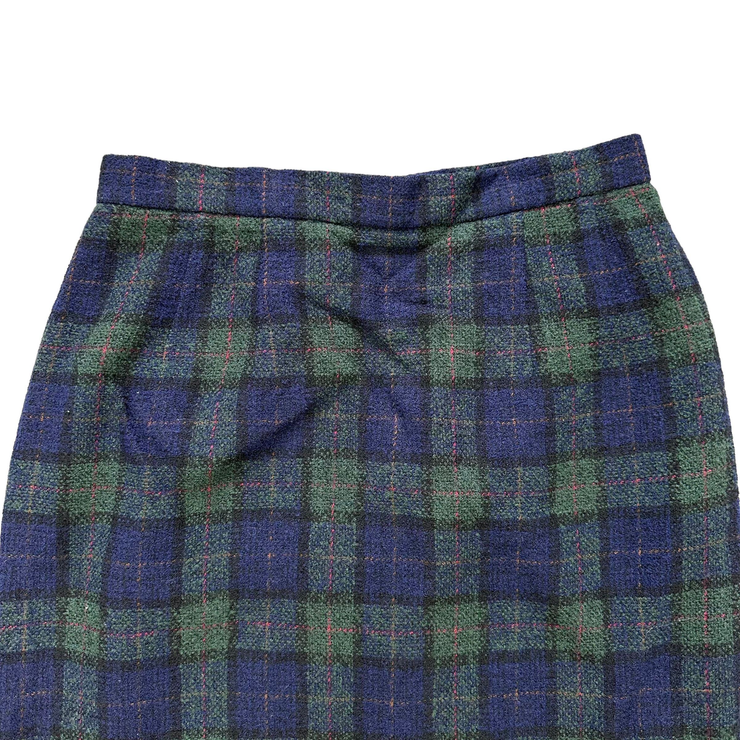 Burberry Burberrys Blue Green Nova Check Mini Skirt #A5-0113 Size 26" / US 2 / IT 38 - 2 Thumbnail