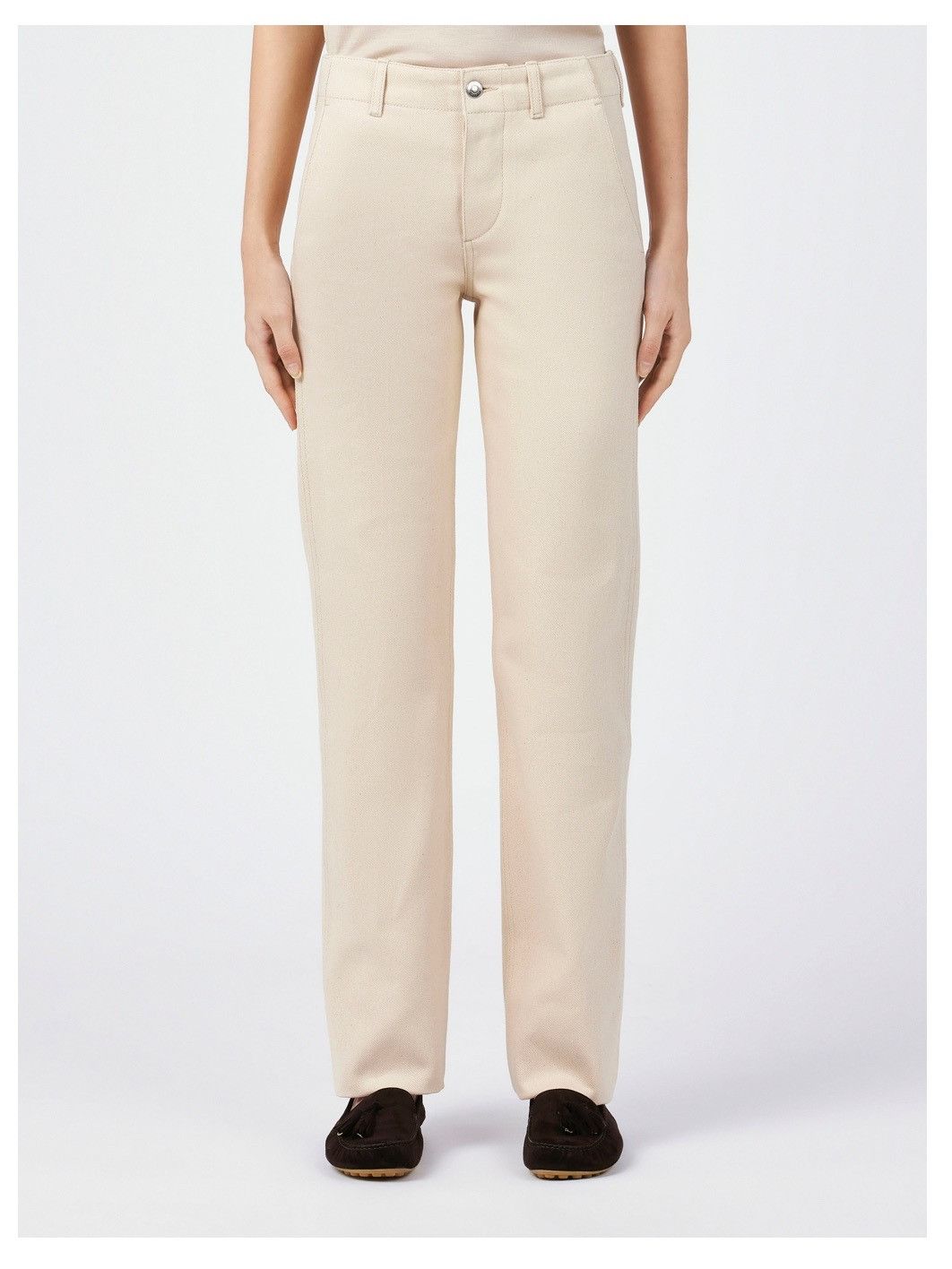 Loro Piana o1srvl11e1125 FAO5679 Jorge Trousers in Light Beige Size 28" / US 6 / IT 42 - 5 Thumbnail