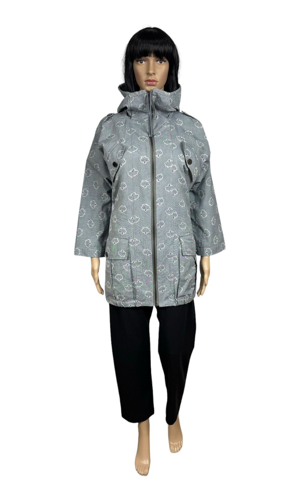Mulberry Mulberry Monogram Printed Cotton Parka Jacket size US 4 Size S / US 4 / IT 40 - 3 Thumbnail
