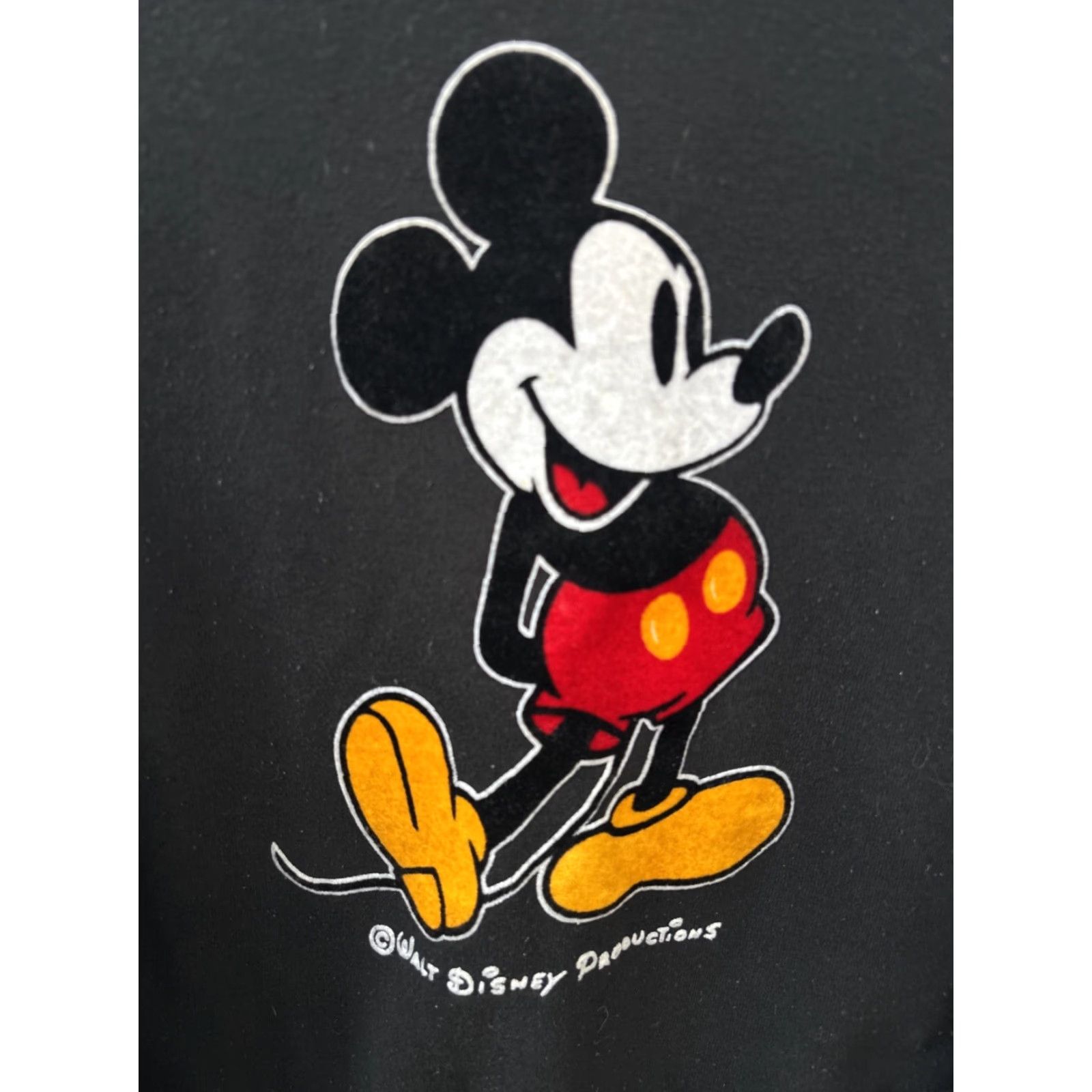 Disney VTG Disney Mickey Mouse Black Raglan Crewneck Sweatshirt M Adults Charcoal Graphic Print 80s 90s Y2K Pullover Mens Womens Size US M / EU 48-50 / 2 - 3 Thumbnail