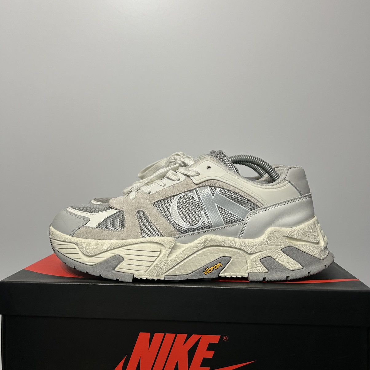 Calvin Klein × Designer Calvin Klein Jeans Chunky Runner Vibram leather mix suede Size US 10 / EU 43 - 2 Thumbnail