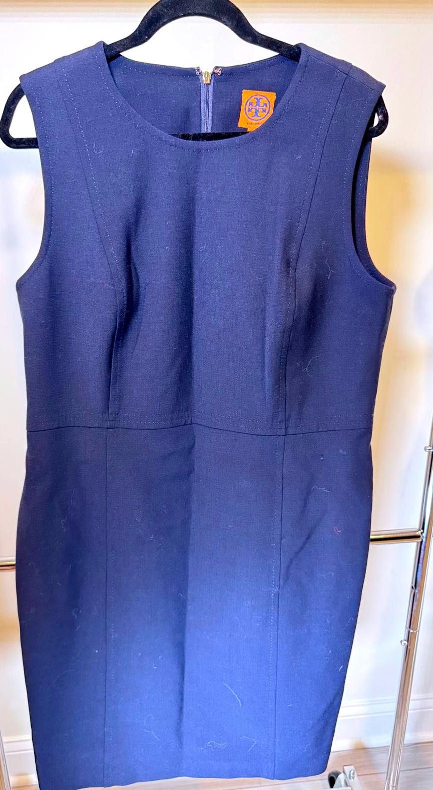 Designer Tory Burch Classic Navy Blue Sleeveless Dress Size XXL / US 16-18 / IT 52-54 - 1 Thumbnail