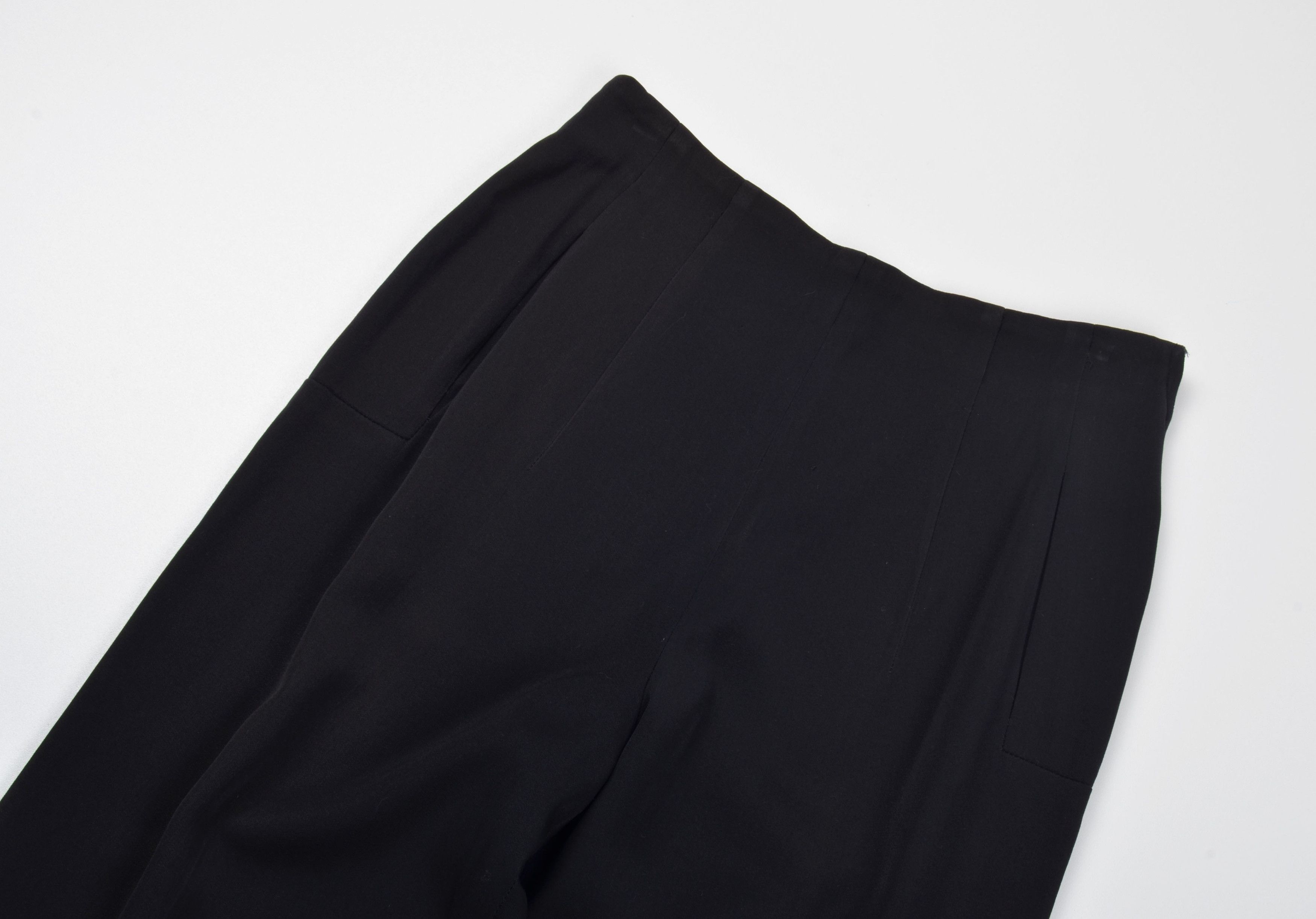 Jil Sander Vintage Jil Sander+ 80's Black Wool High Waisted Pants Size 26" / US 2 / IT 38 - 2 Thumbnail