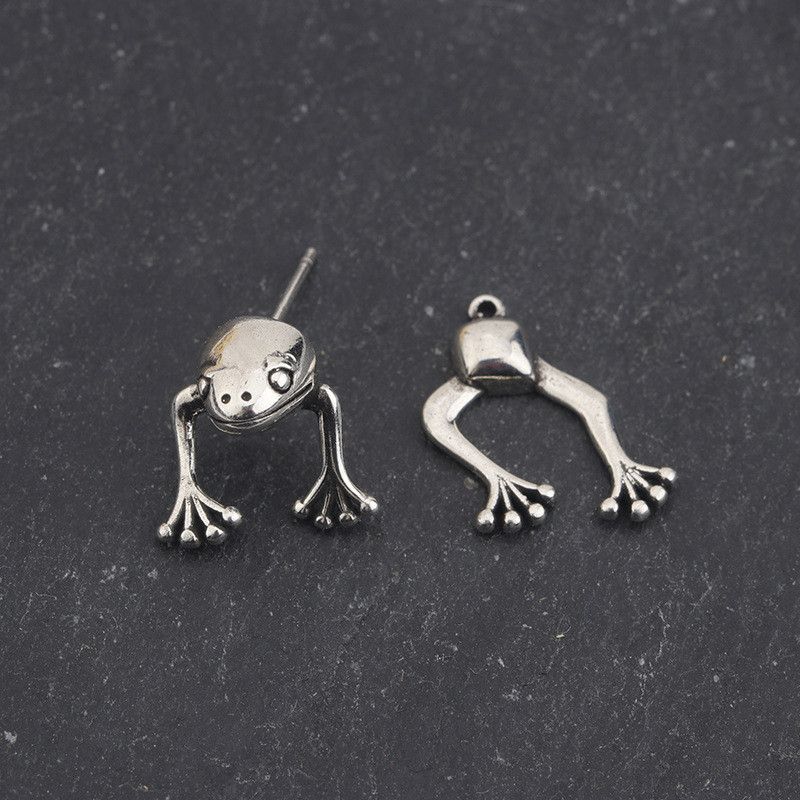 Jewelry Frog New Trend Earrings One Pairs Chrome Jewelry Size ONE SIZE - 2 Thumbnail