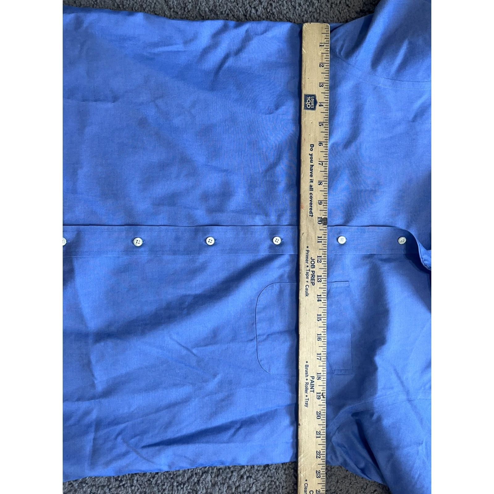Brooks Brothers BROOKS BROTHERS Dress Shirt Men 15.5 Non-Iron All Supima Blue Solid Long Sleeve Regular Spread Collar 100% Cotton Size 40R - 4 Thumbnail
