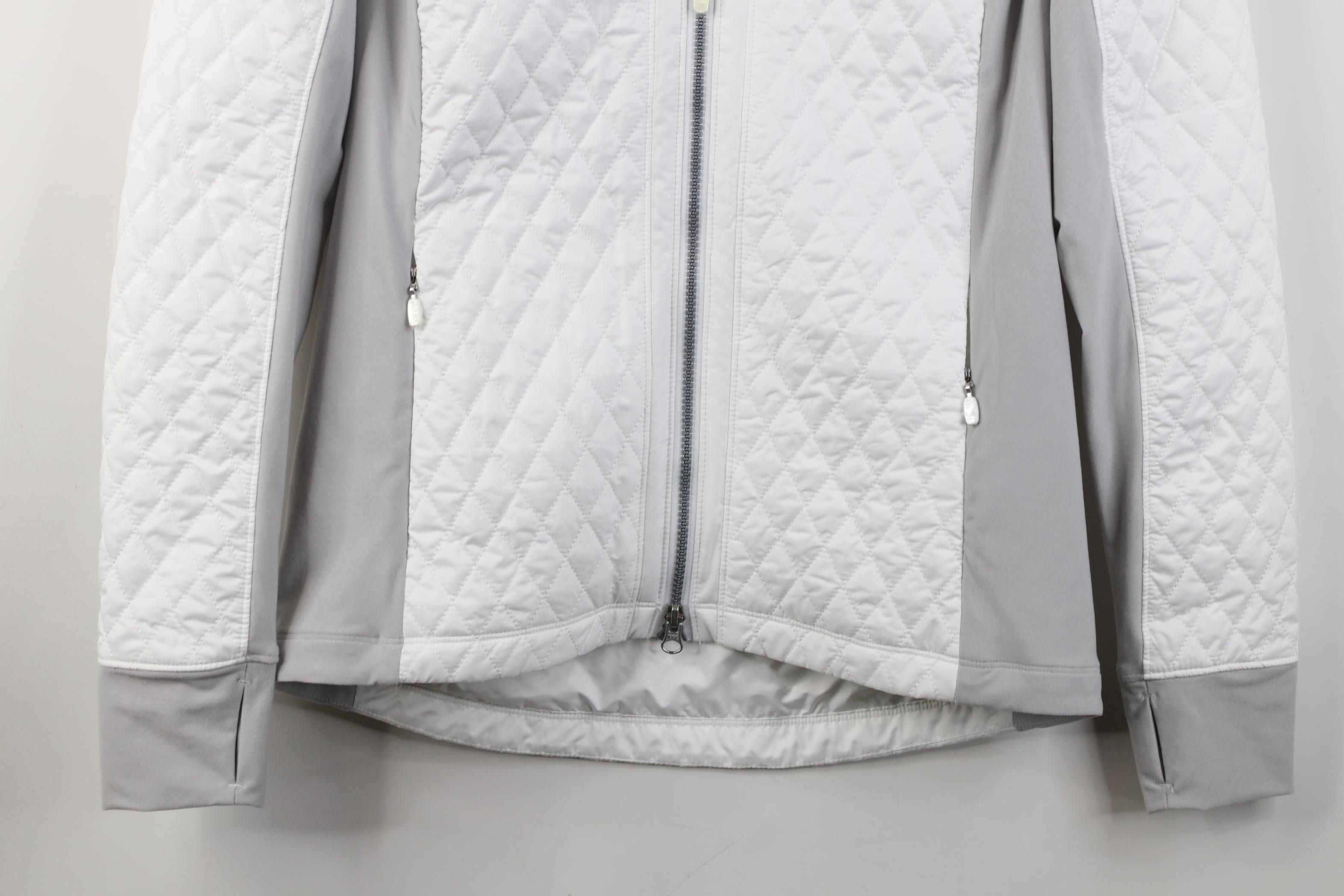 Vintage New Zero Restriction Beach Golf Links Quilted Jacket White Size S / US 4 / IT 40 - 3 Thumbnail