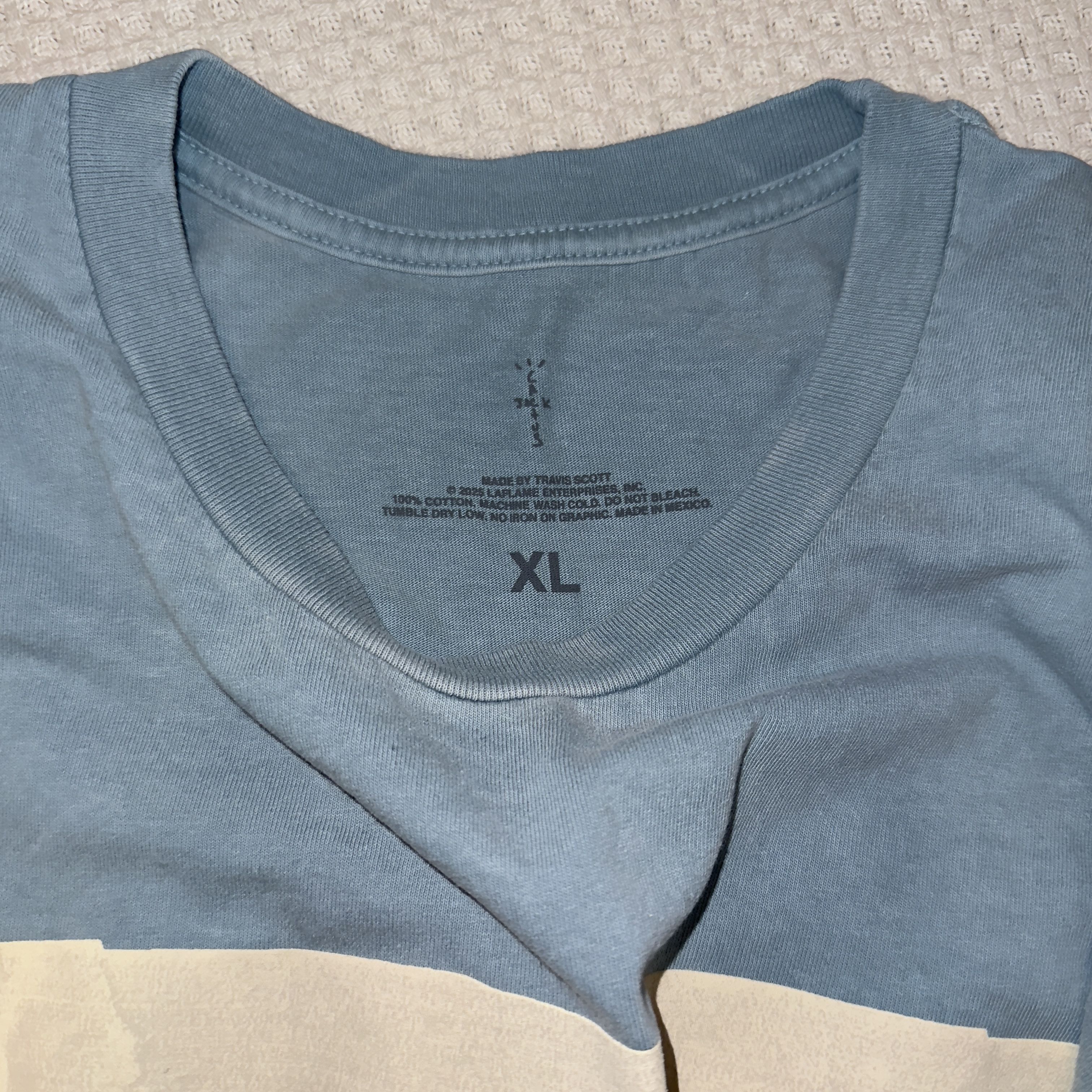 Travis Scott Travis Scott Coachella 2025 Light Blue Shirt L Size US XL / EU 56 / 4 - 4 Thumbnail
