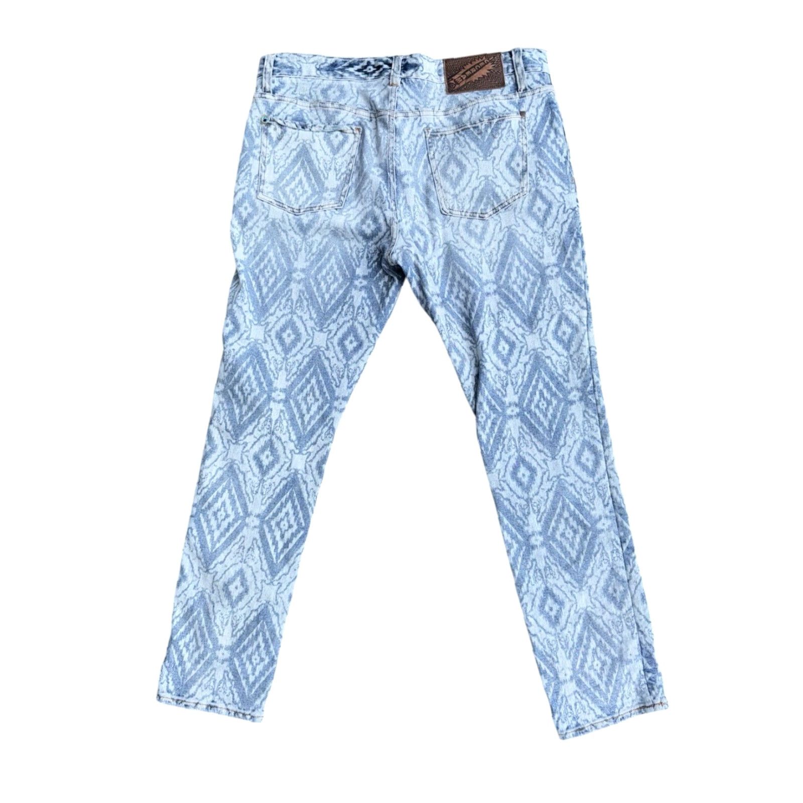 Billionaire Boys Club VINTAGE Billionaire Boys Club BBC Y2K Drip Aztec Jeans Sz 36 Regular Blue 36 RARE Men Jeans Straight Mens Size US 36 / EU 52 - 5 Thumbnail