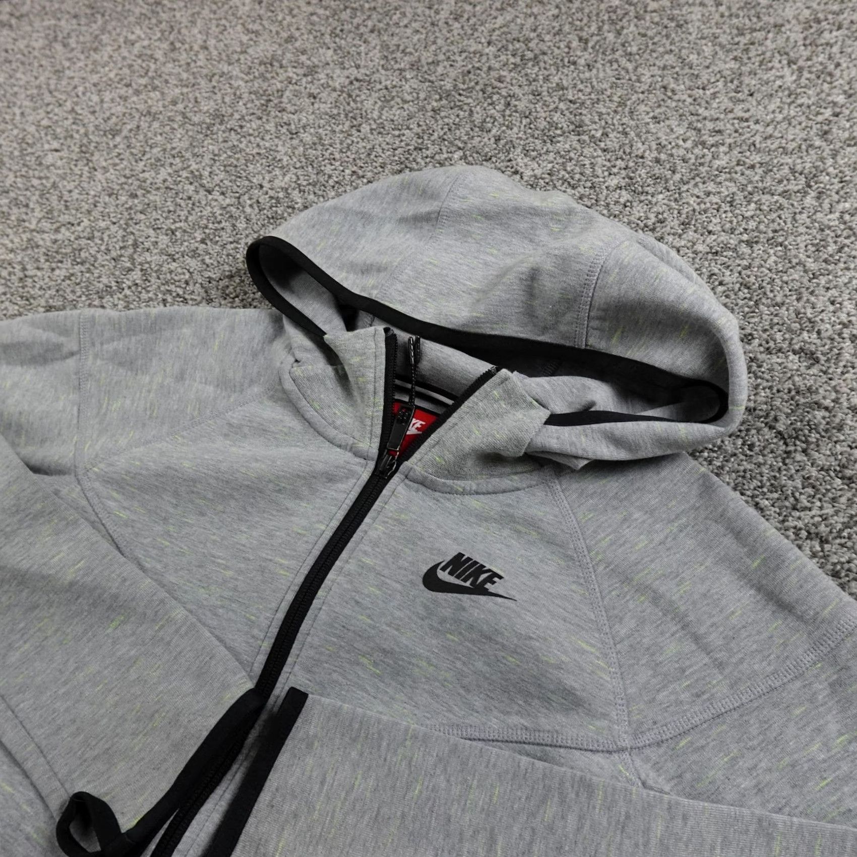 Nike Nike Hoodie Womens S Gray Tech Fleece Full Zip Sweatshirt Track Jacket Athletic Size S / US 4 / IT 40 - 2 Thumbnail