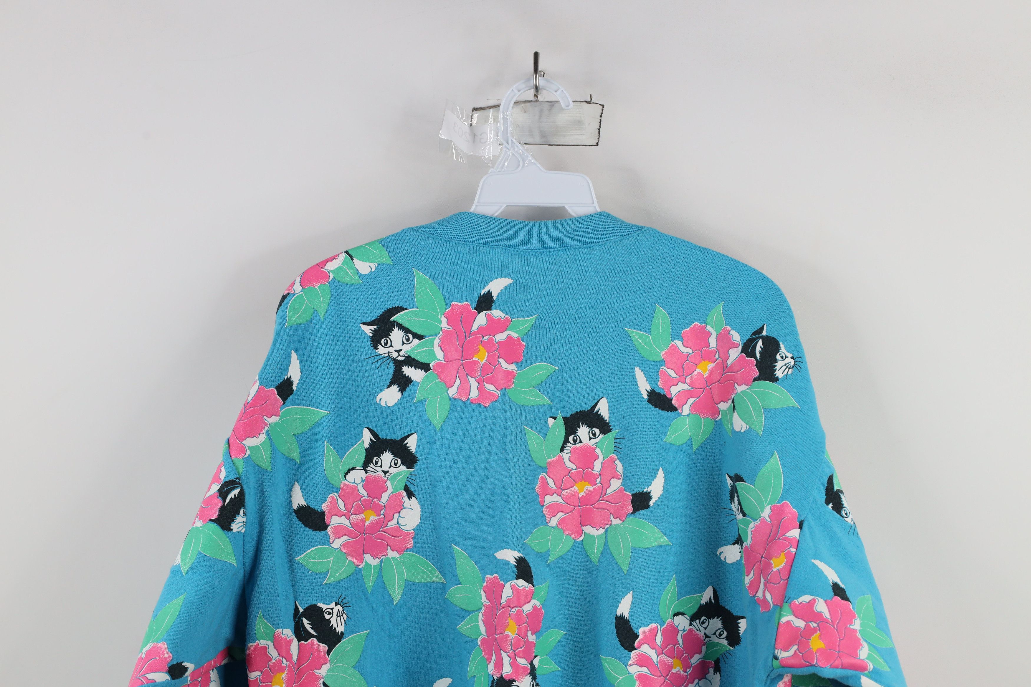 Vintage Vintage 90s Streetwear Cat Kitten All Over Print Sweatshirt Size XL / US 12-14 / IT 48-50 - 12 Thumbnail
