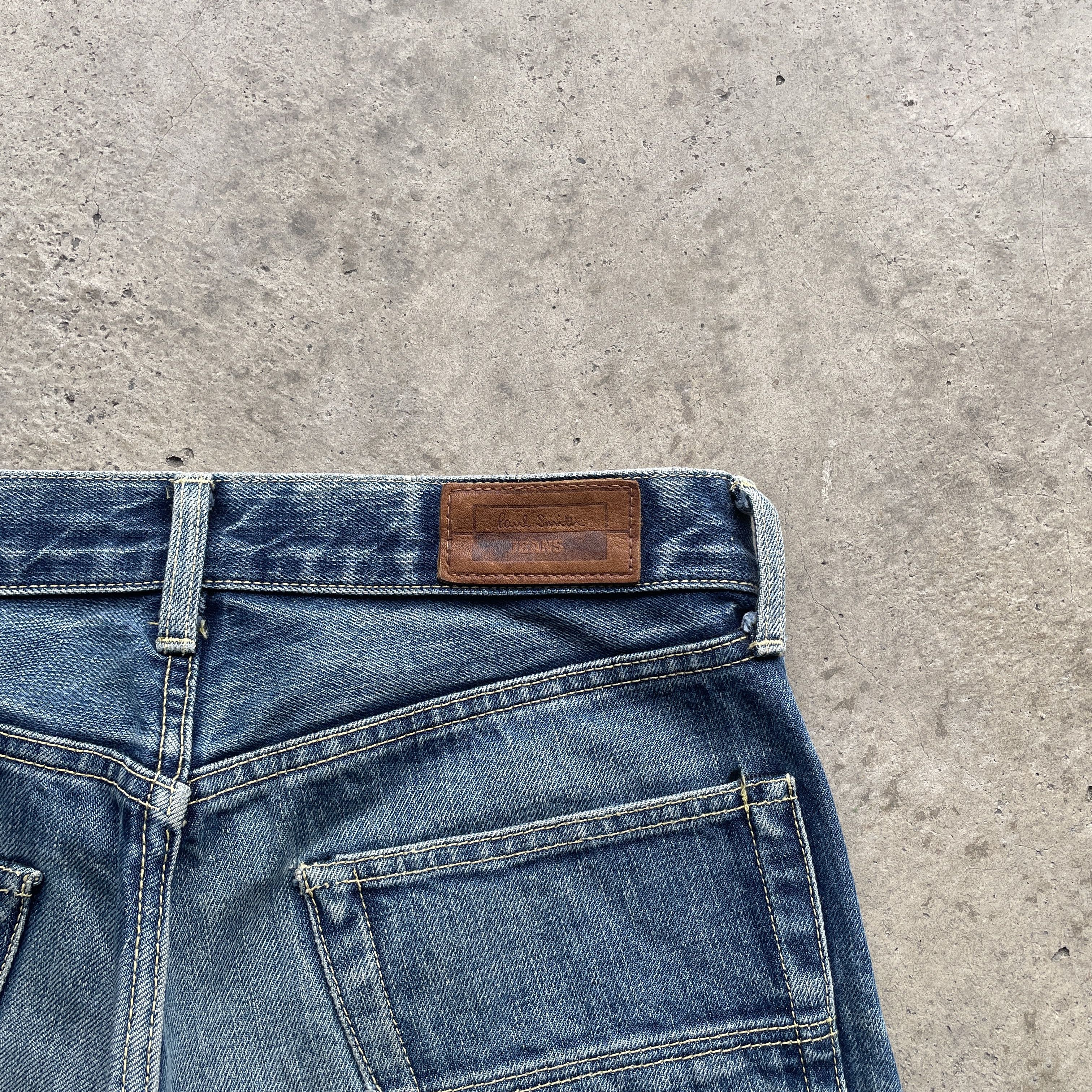 Faded Glory × Paul Smith PAUL SMITH DISTRESSED SELVEDGE JEANS FADED PANTS DENIM W31 Size US 31 - 9 Thumbnail