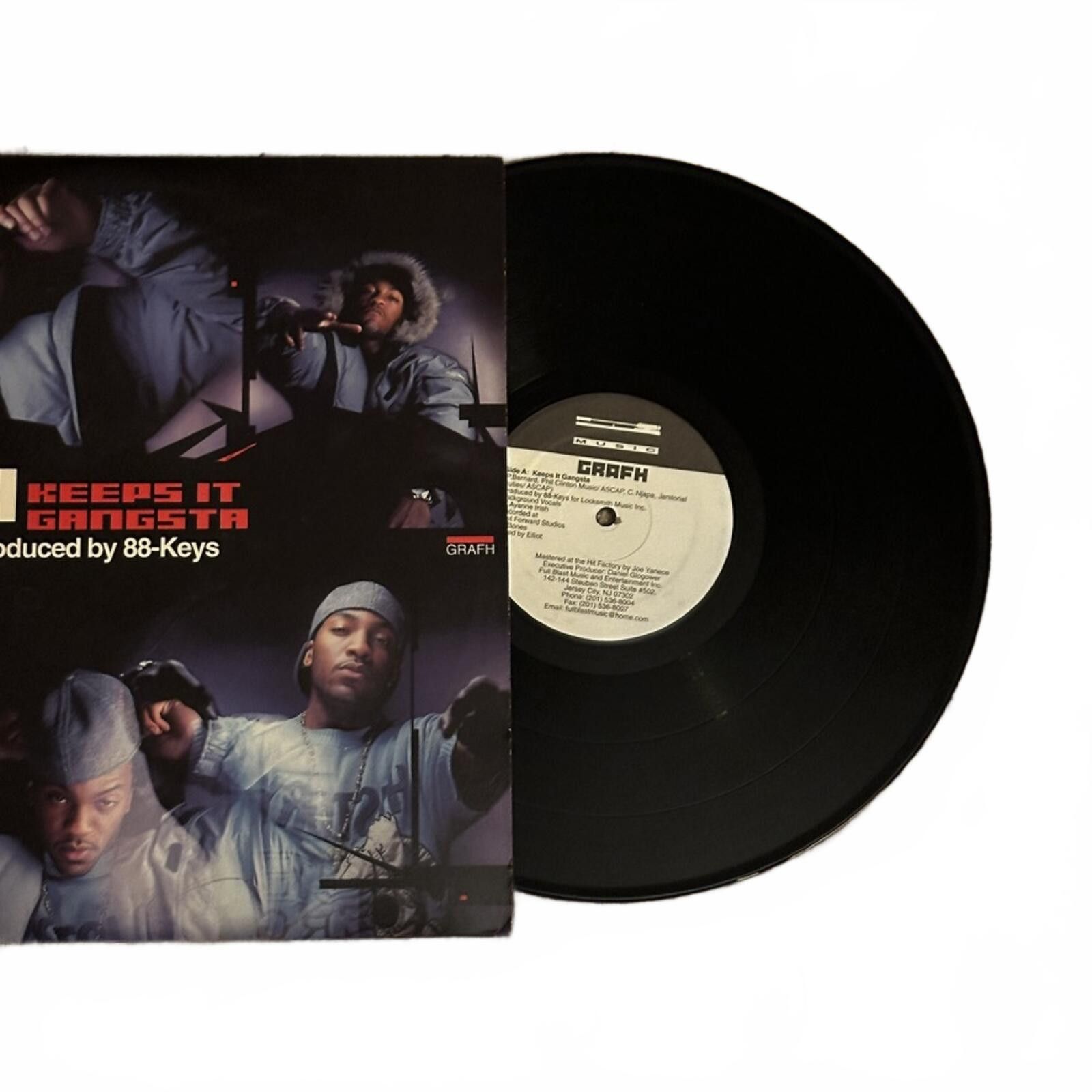 Robert Graham GRAFH Keeps It Gangsta Produced by 88-Keys Vinyl LP Size ONE SIZE - 8 Thumbnail
